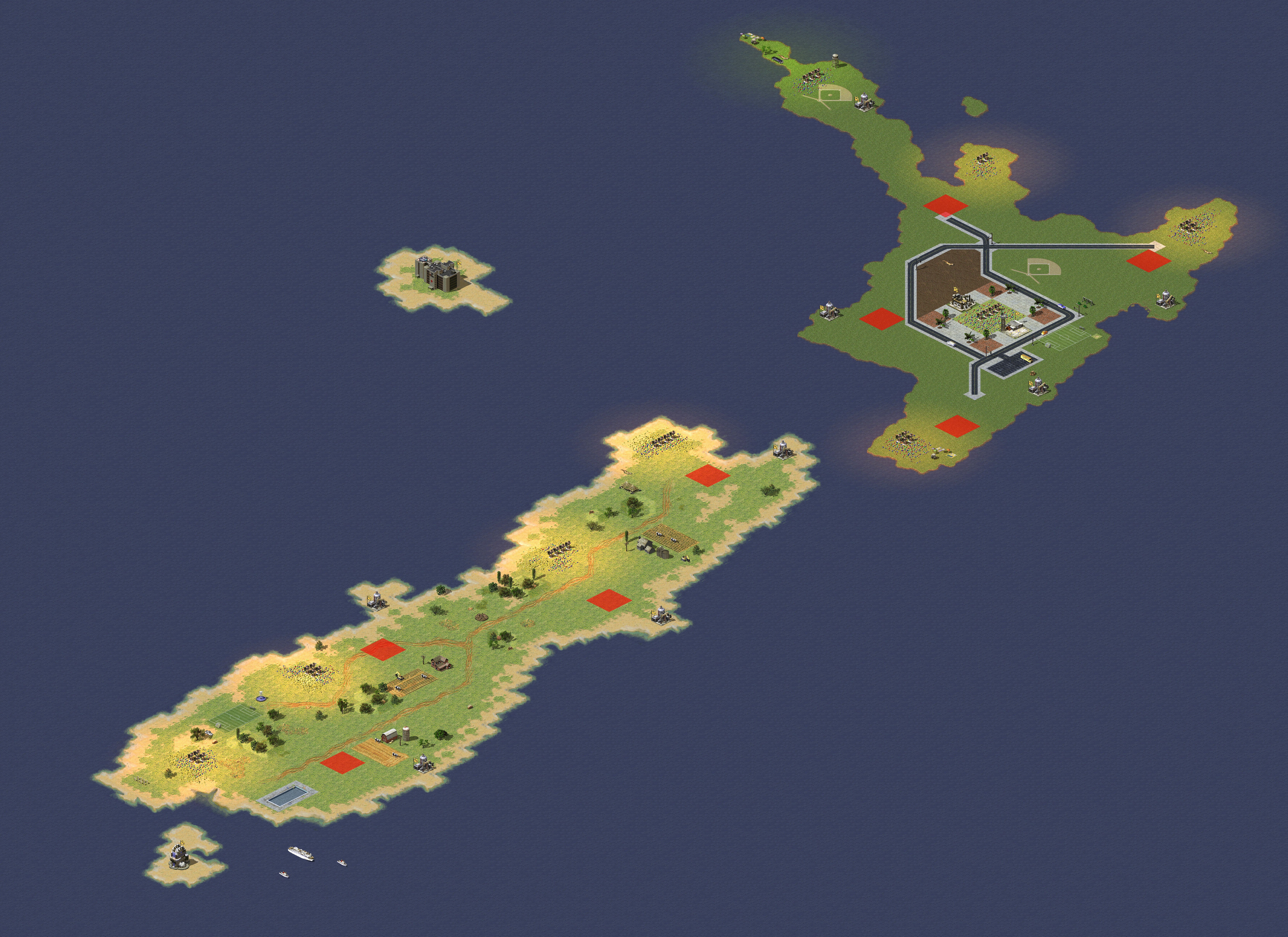 Rendered map: New Zealand Patch of Land