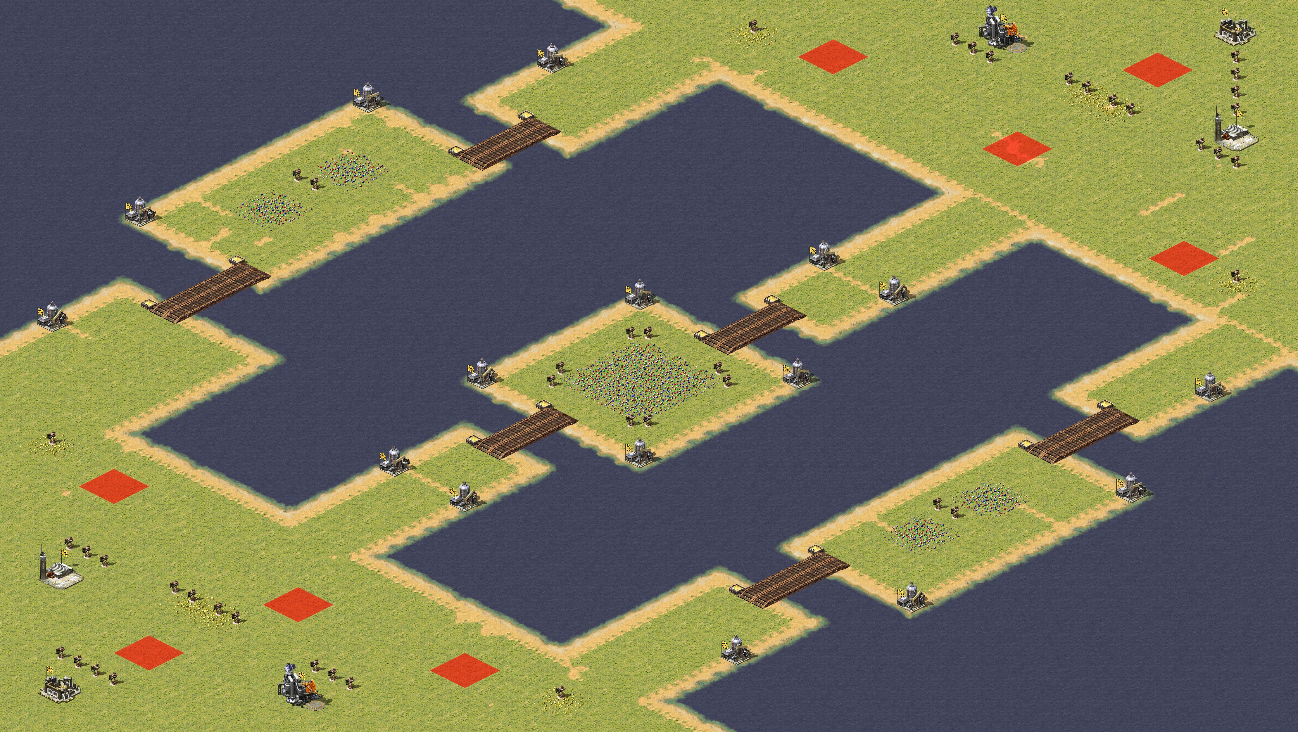 Rendered map: Bridge & Ore 4v4