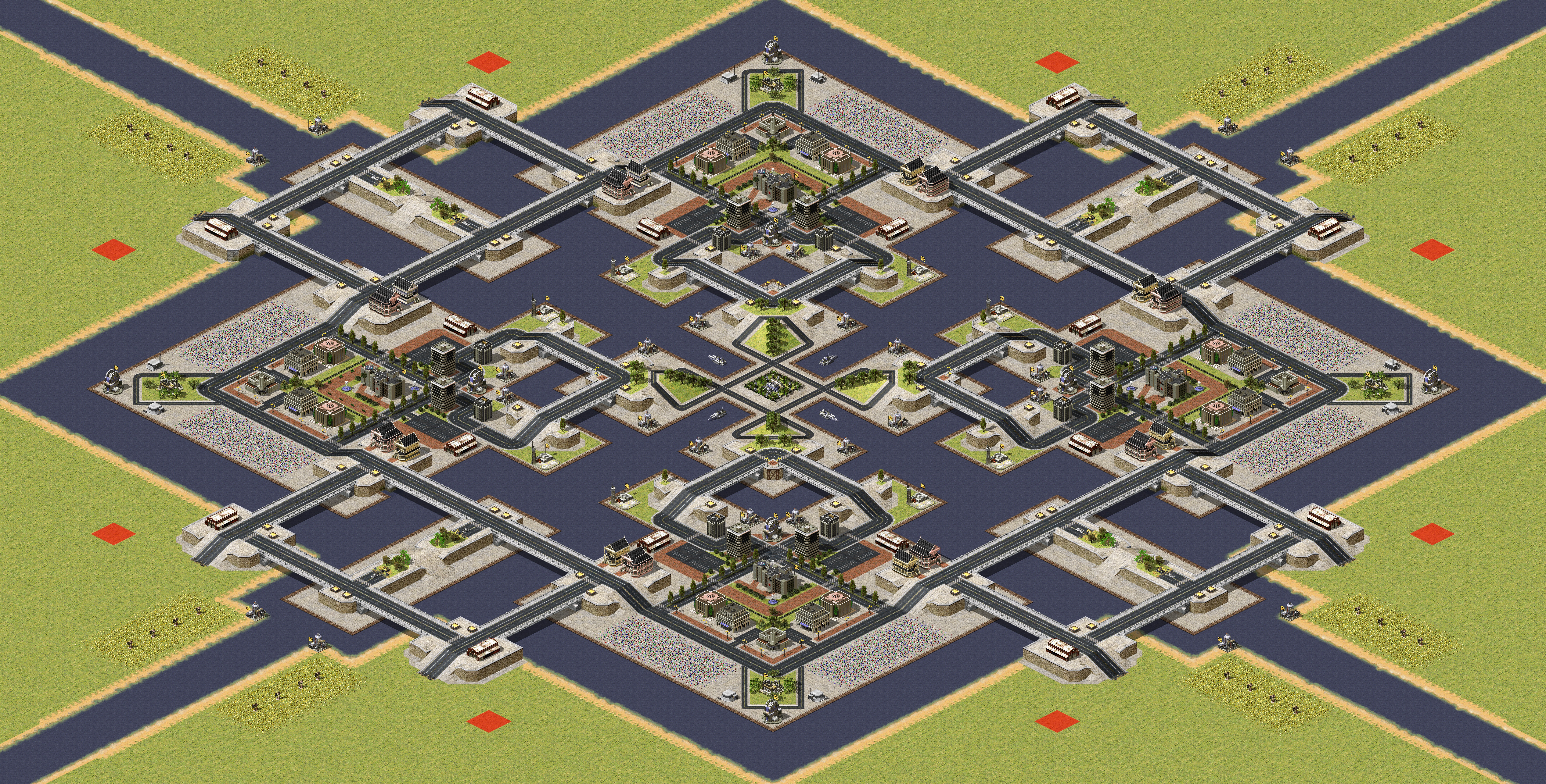Rendered map: Delux Island Wars Plus