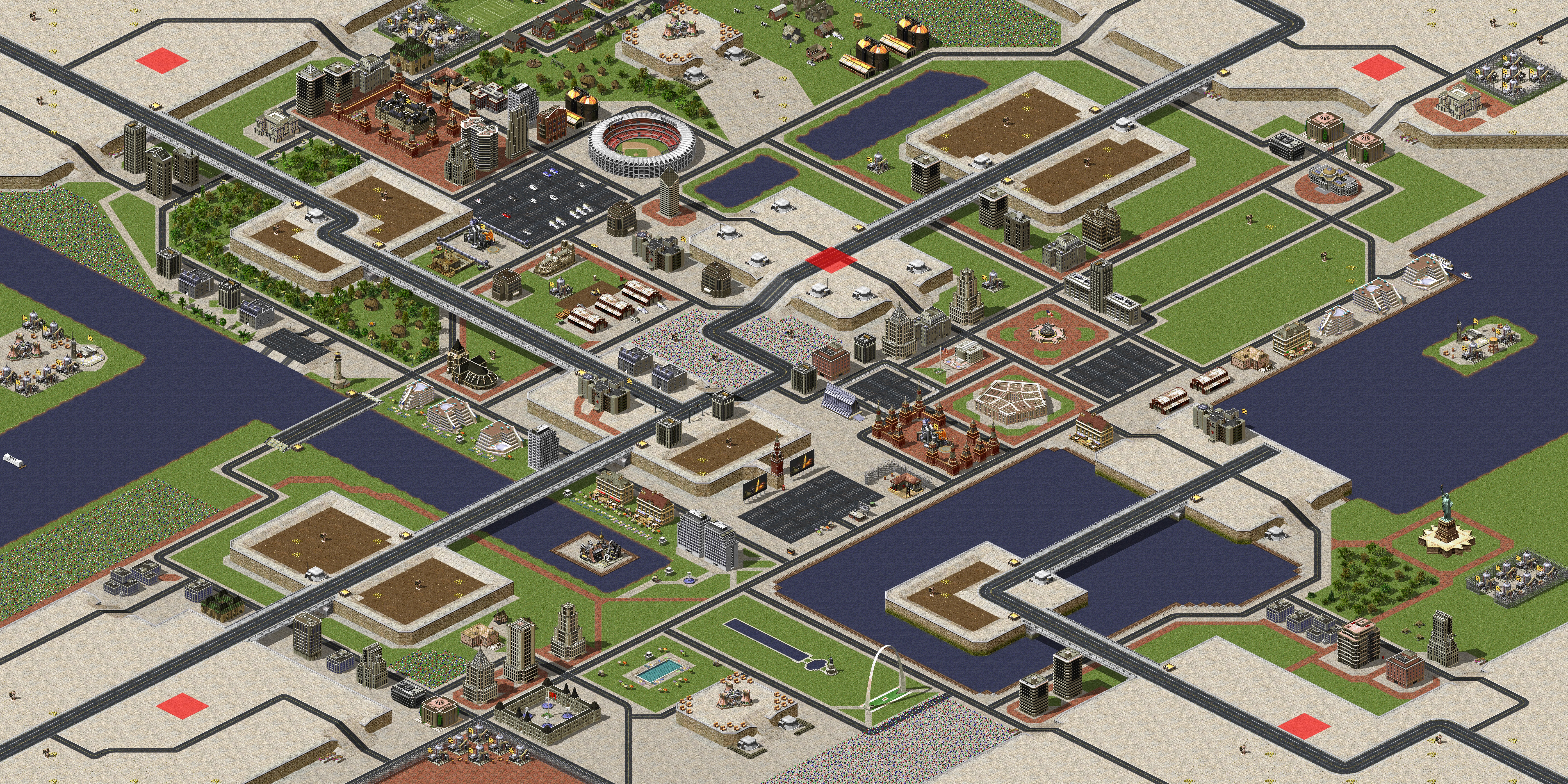 Rendered map: Central Hill