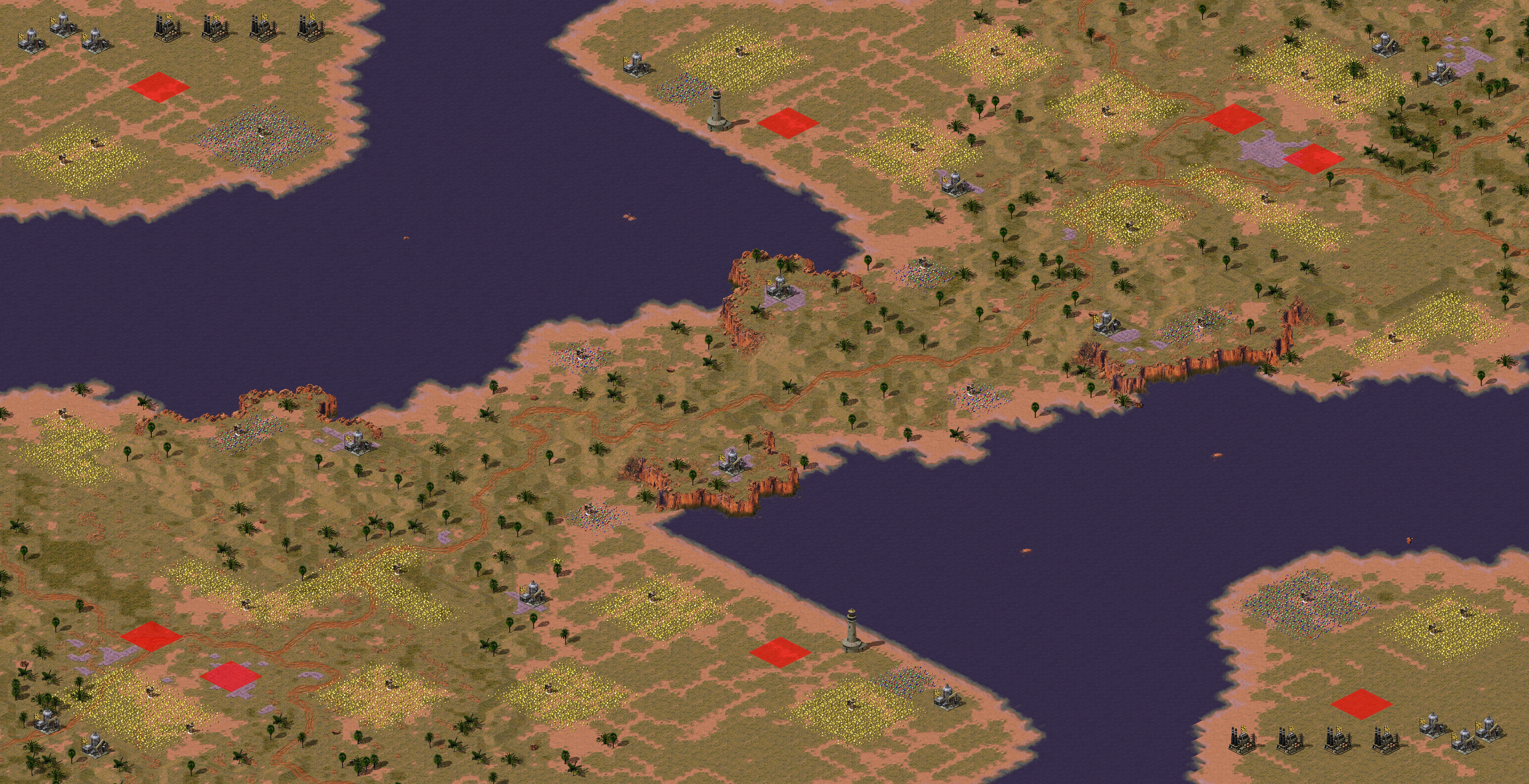 Rendered map: Isthmus 4v4