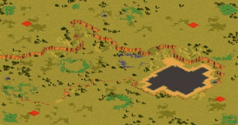 Rendered preview of [RA2] Soviet Campaign: African Warlords - Map 5