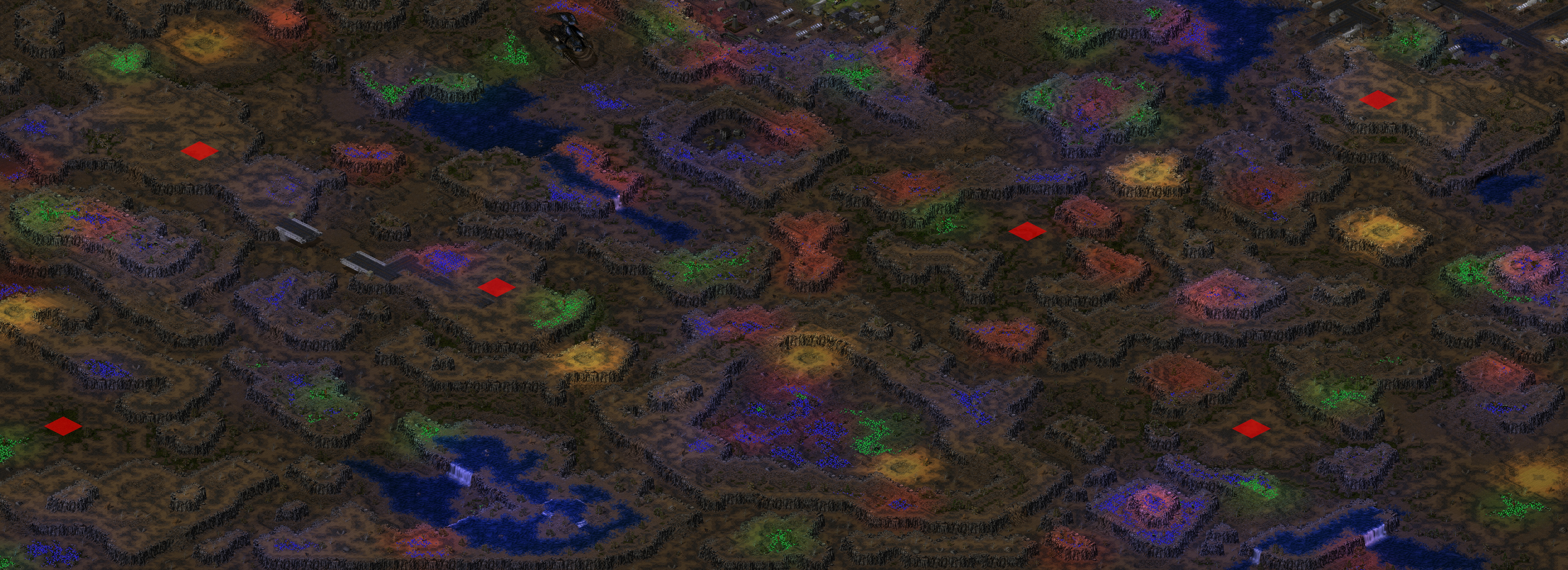 Rendered map: Treacherous Lands