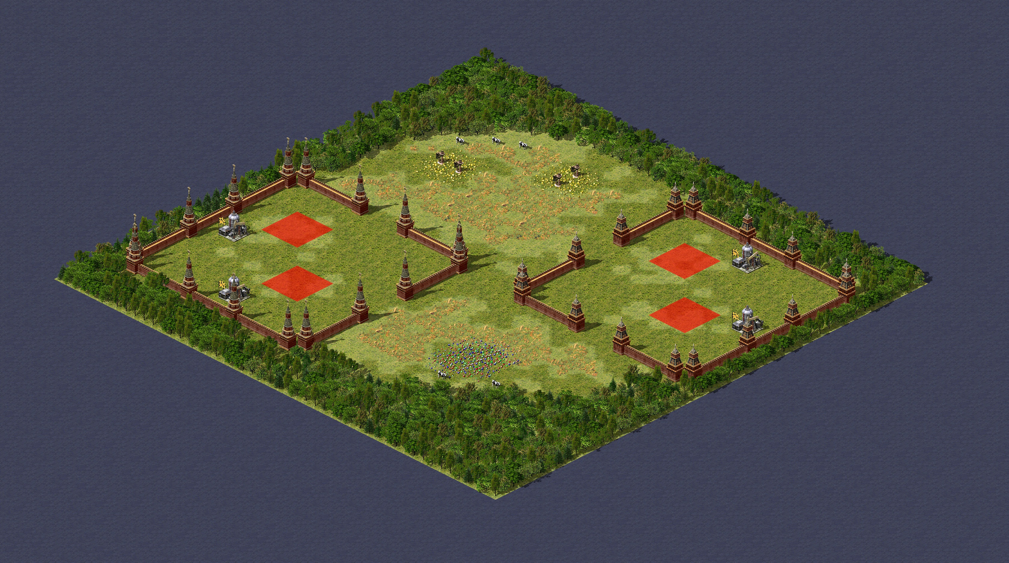 Rendered map: Imperial Arena 2v2/1v1