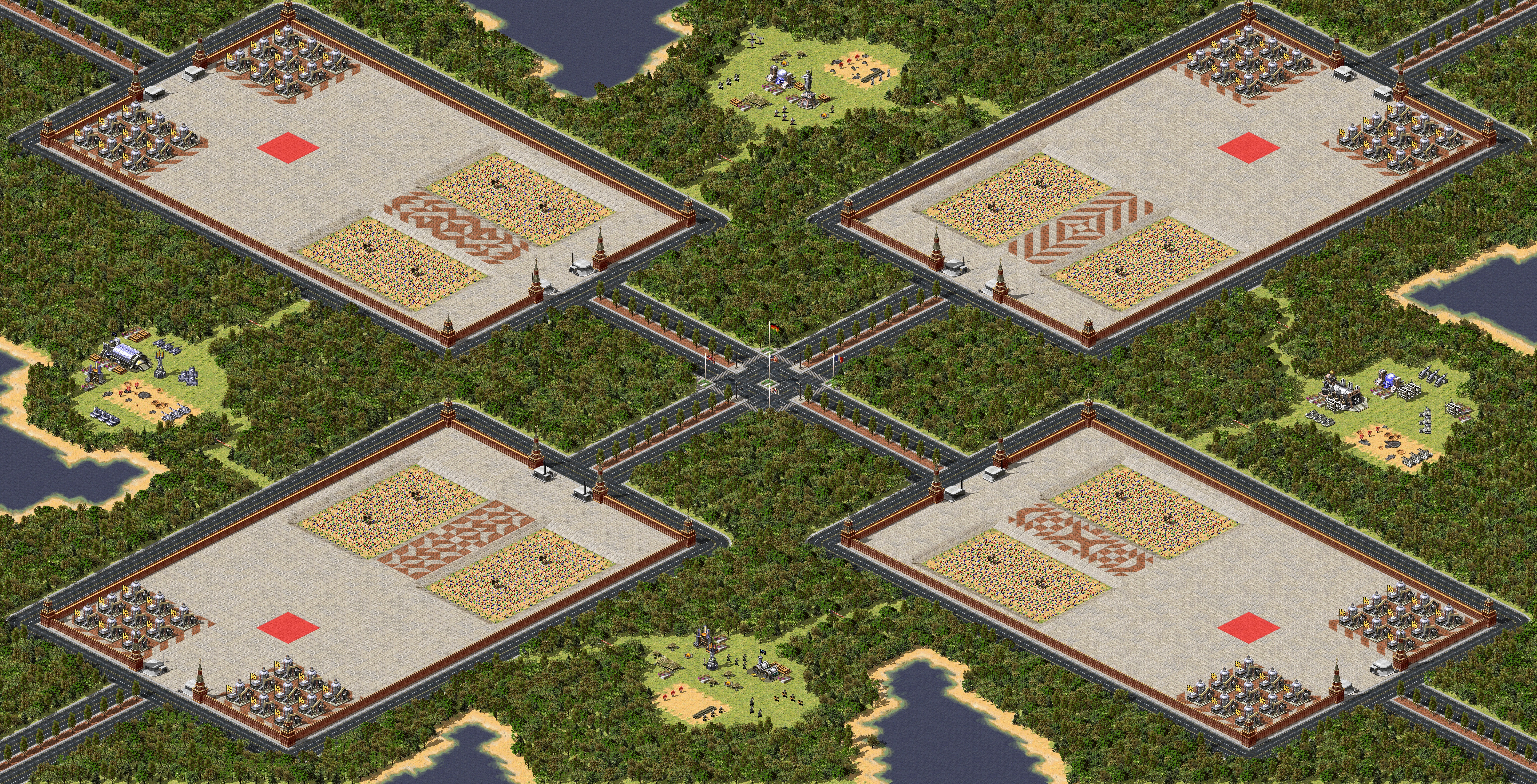 Rendered map: Battle of the Intersection