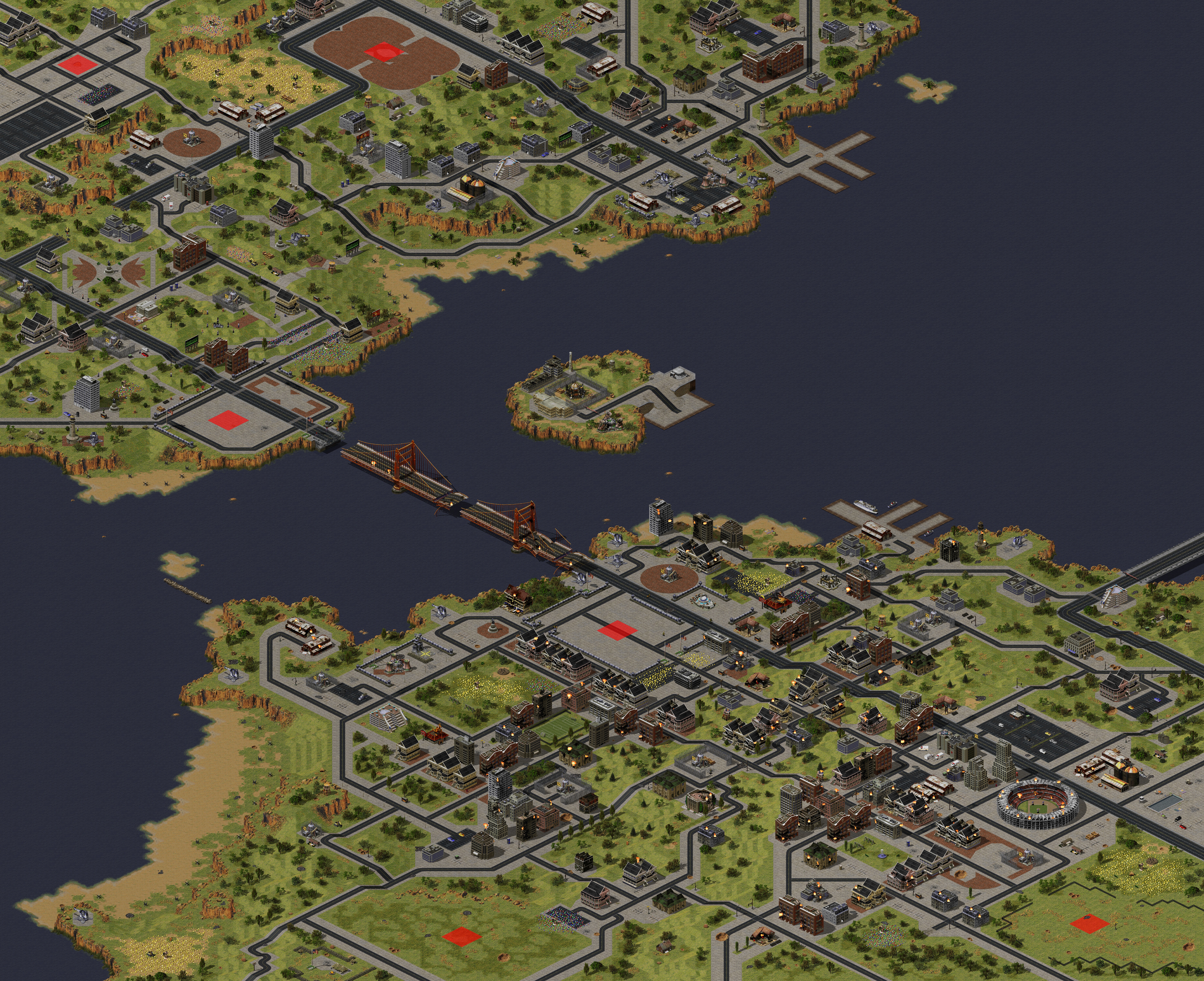 Rendered map: San Francisco 6-Player