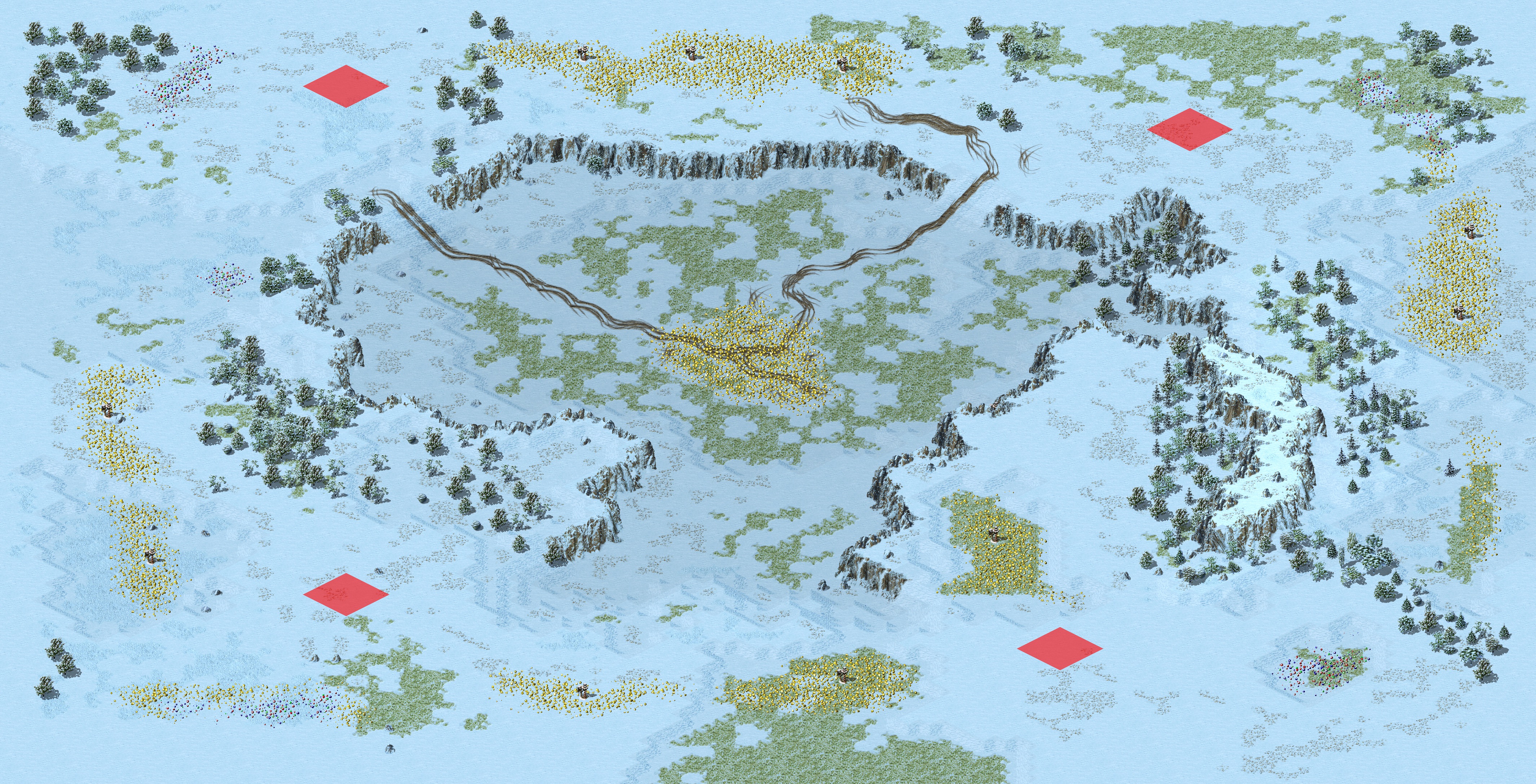 Rendered map: Little Snowy Field - Tournament