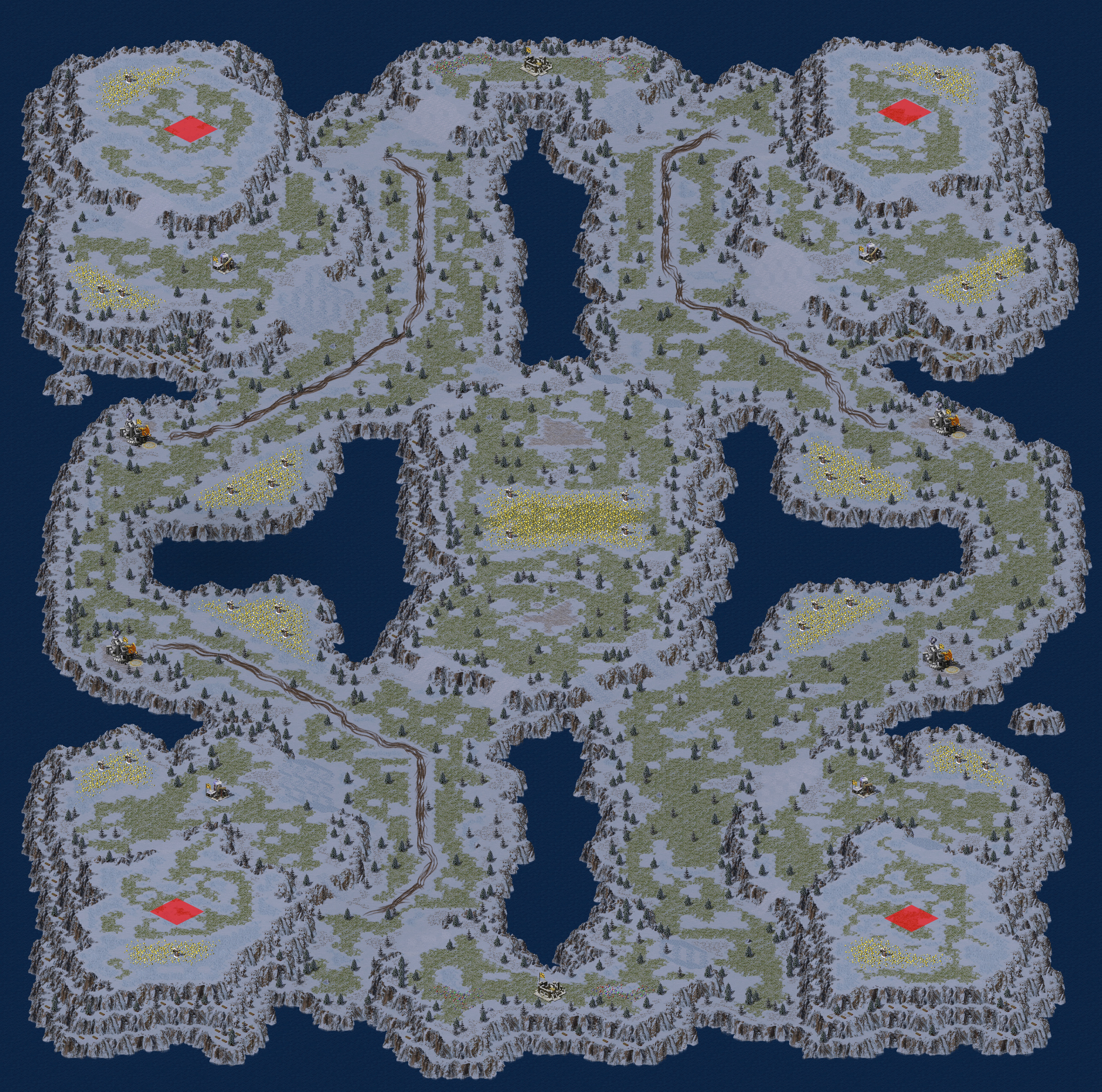Rendered map: \霜寒之地