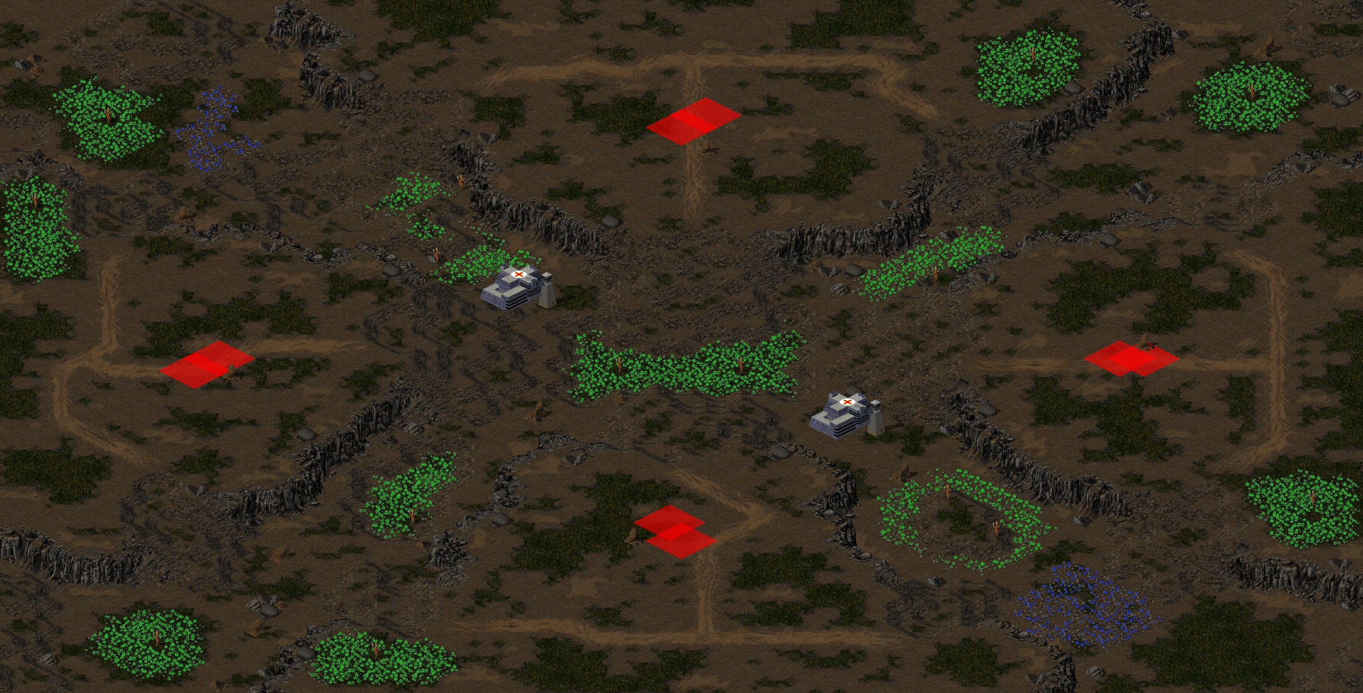 Rendered map: Four Weights