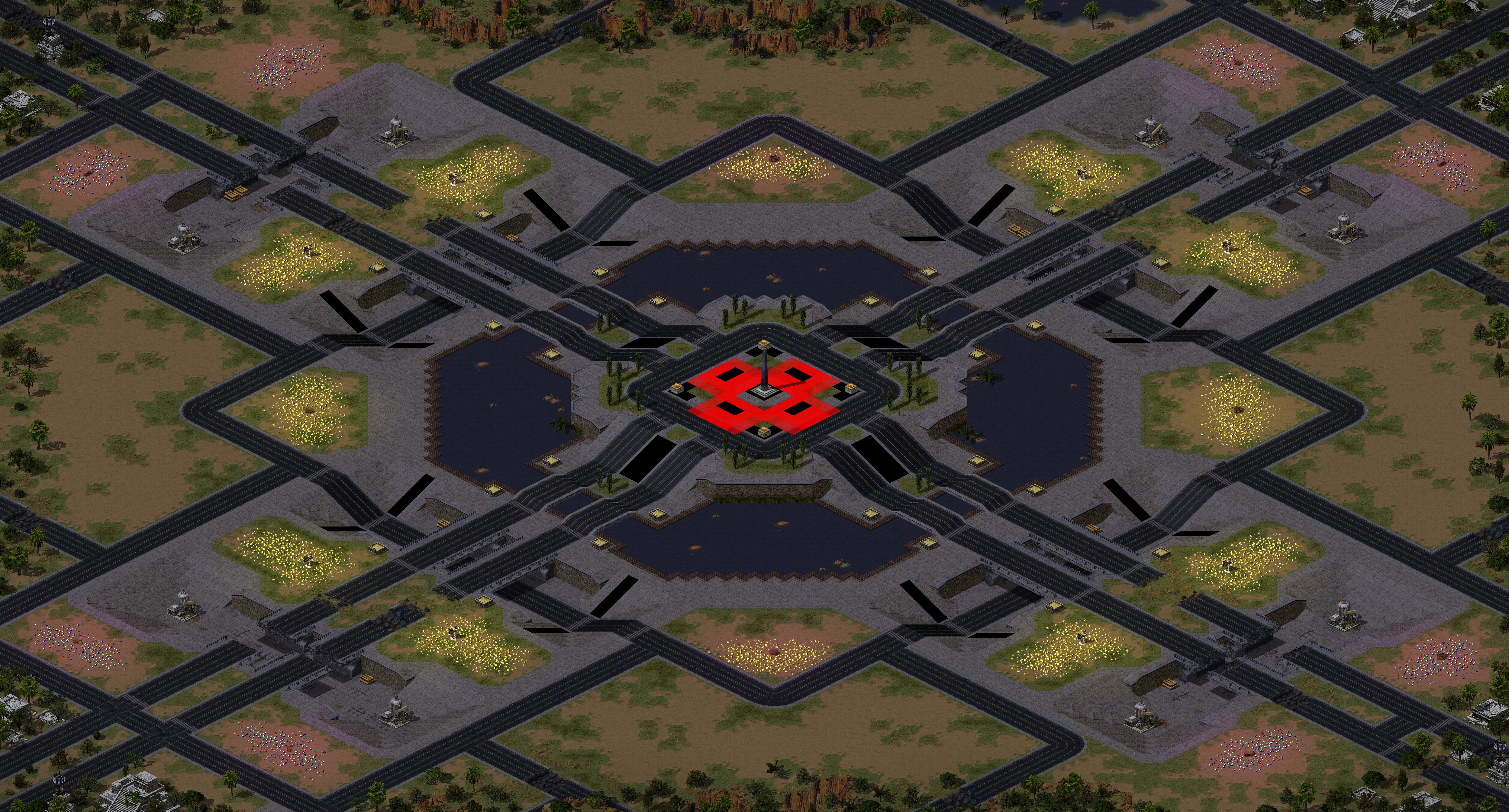 Rendered map: Deadtown, Cityville