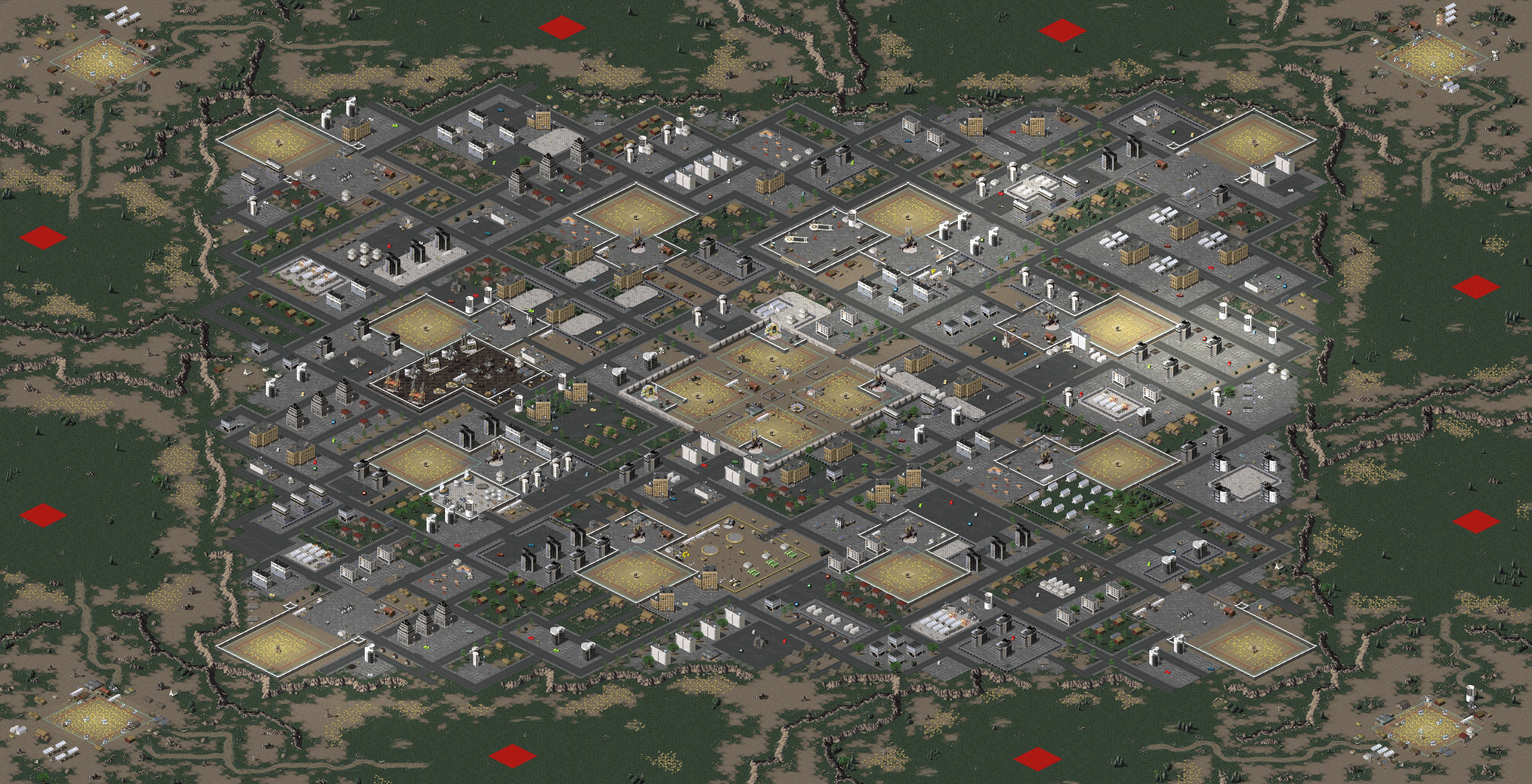 Rendered map: Mining Town