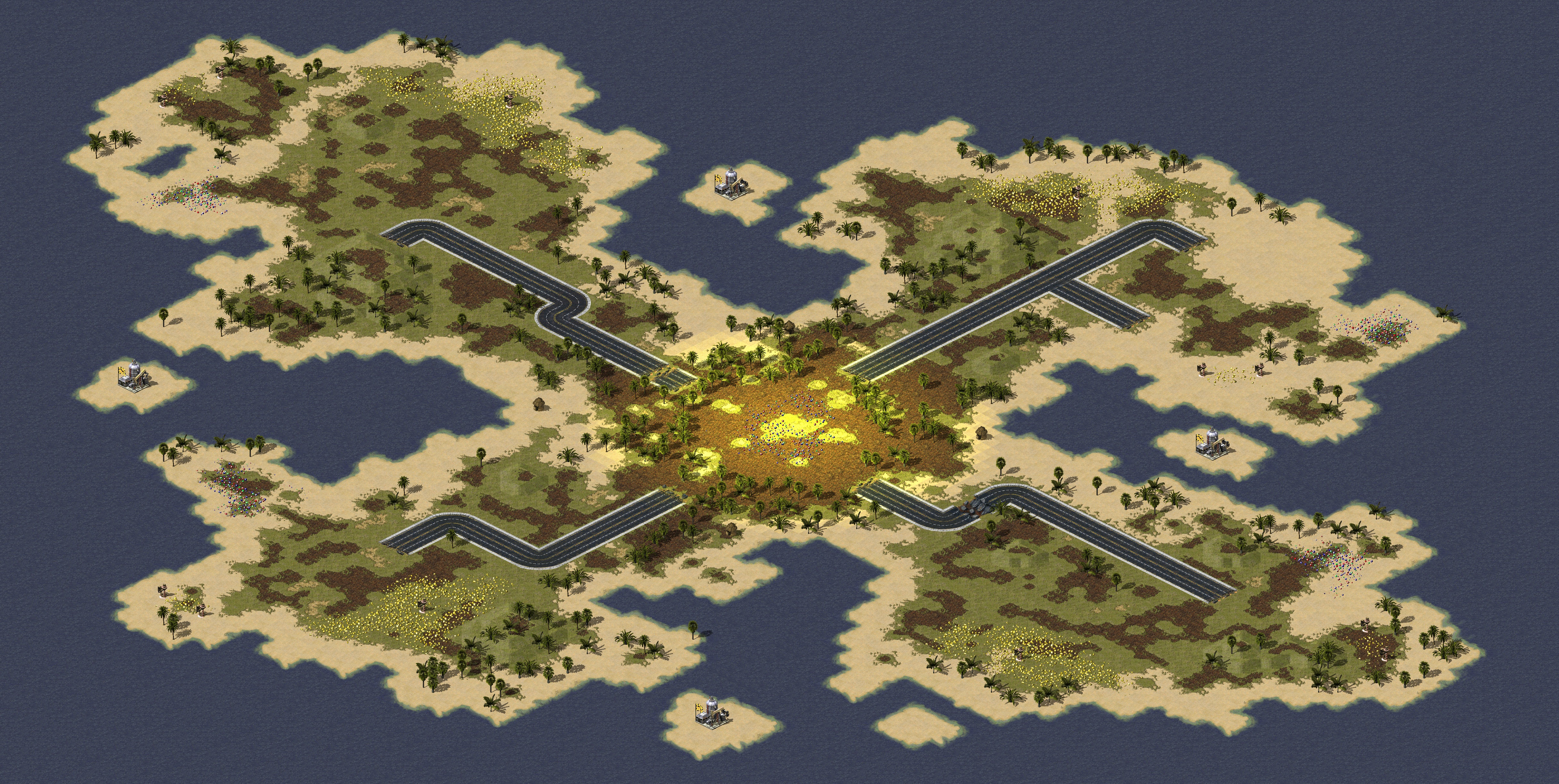 Rendered map: Little Piece of Island (2-4)