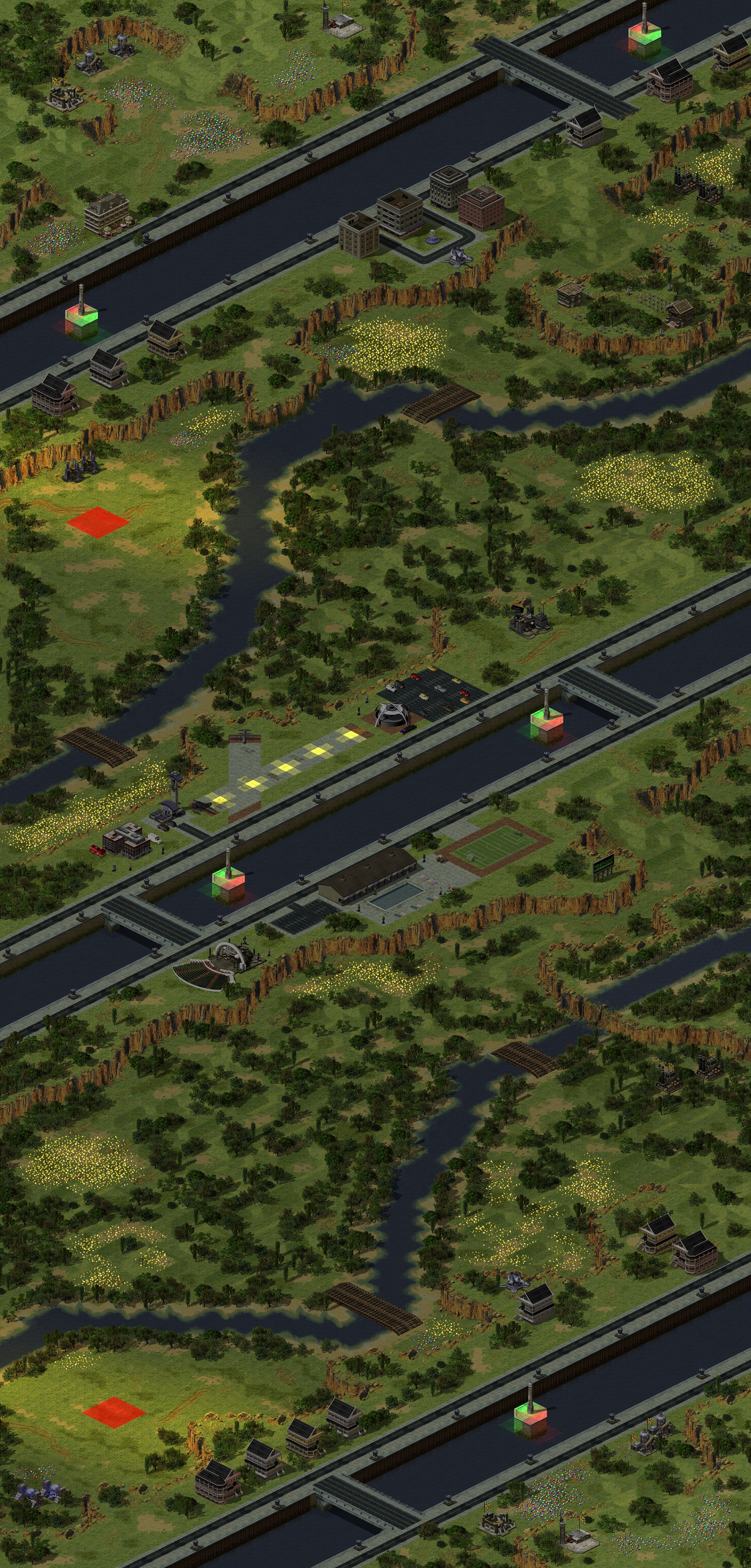 Rendered map: Chevrons