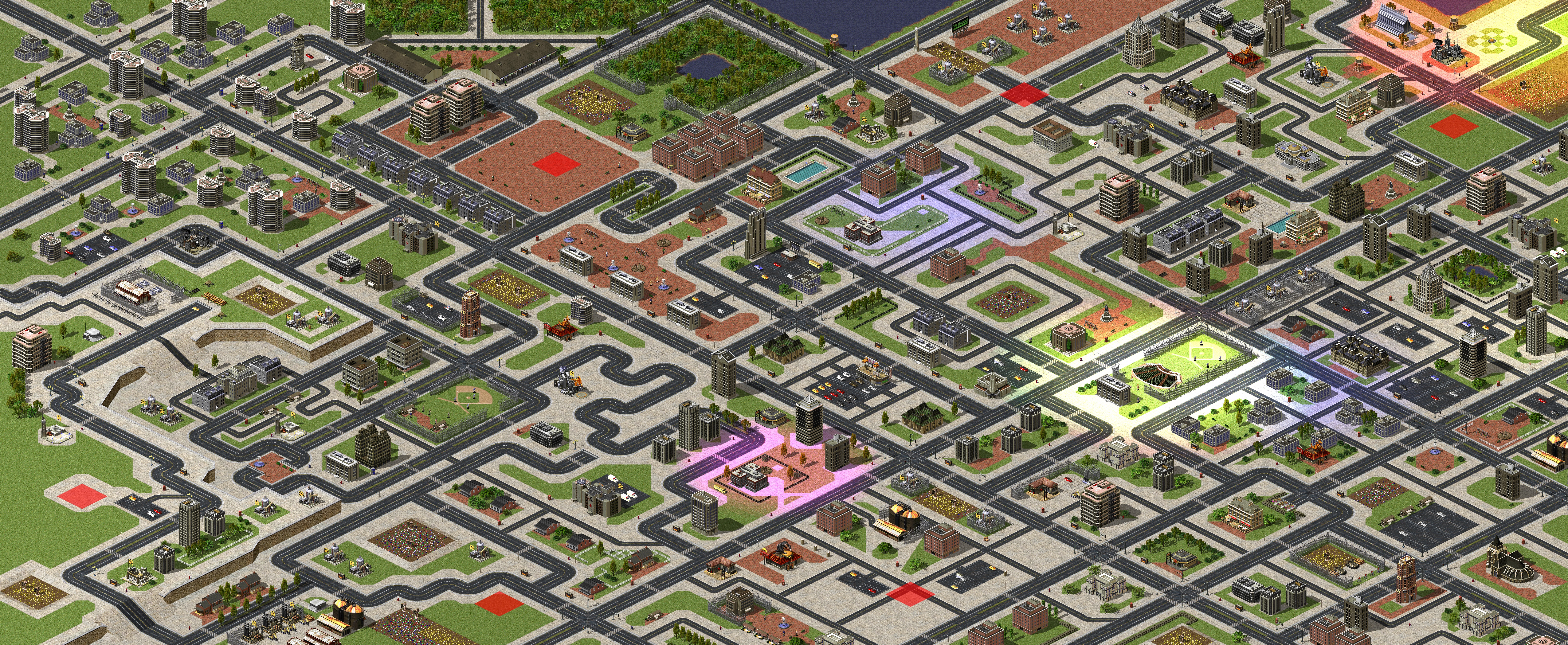 Rendered map: Urban Skirmish