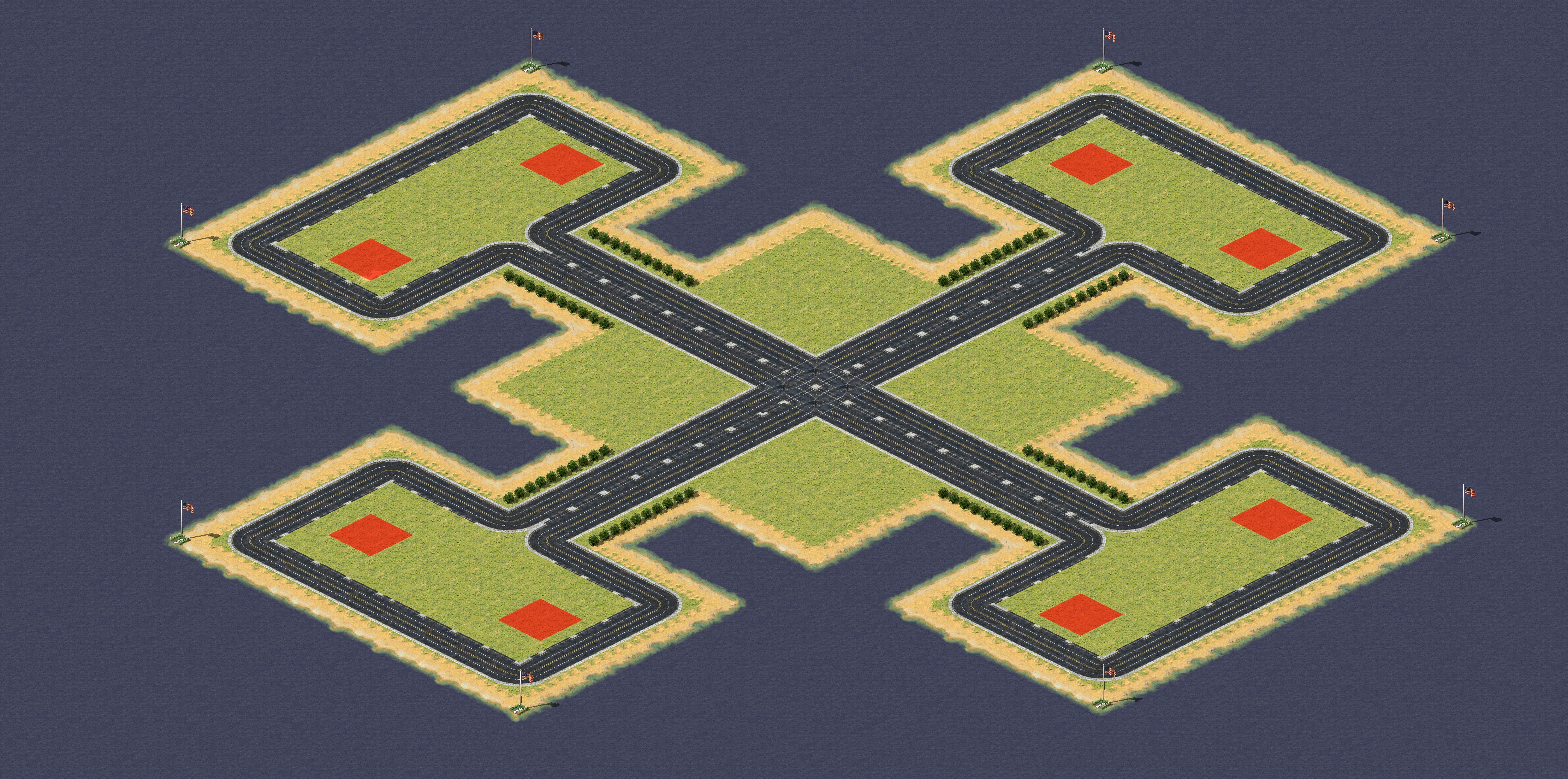 Rendered map: Tank War Unity