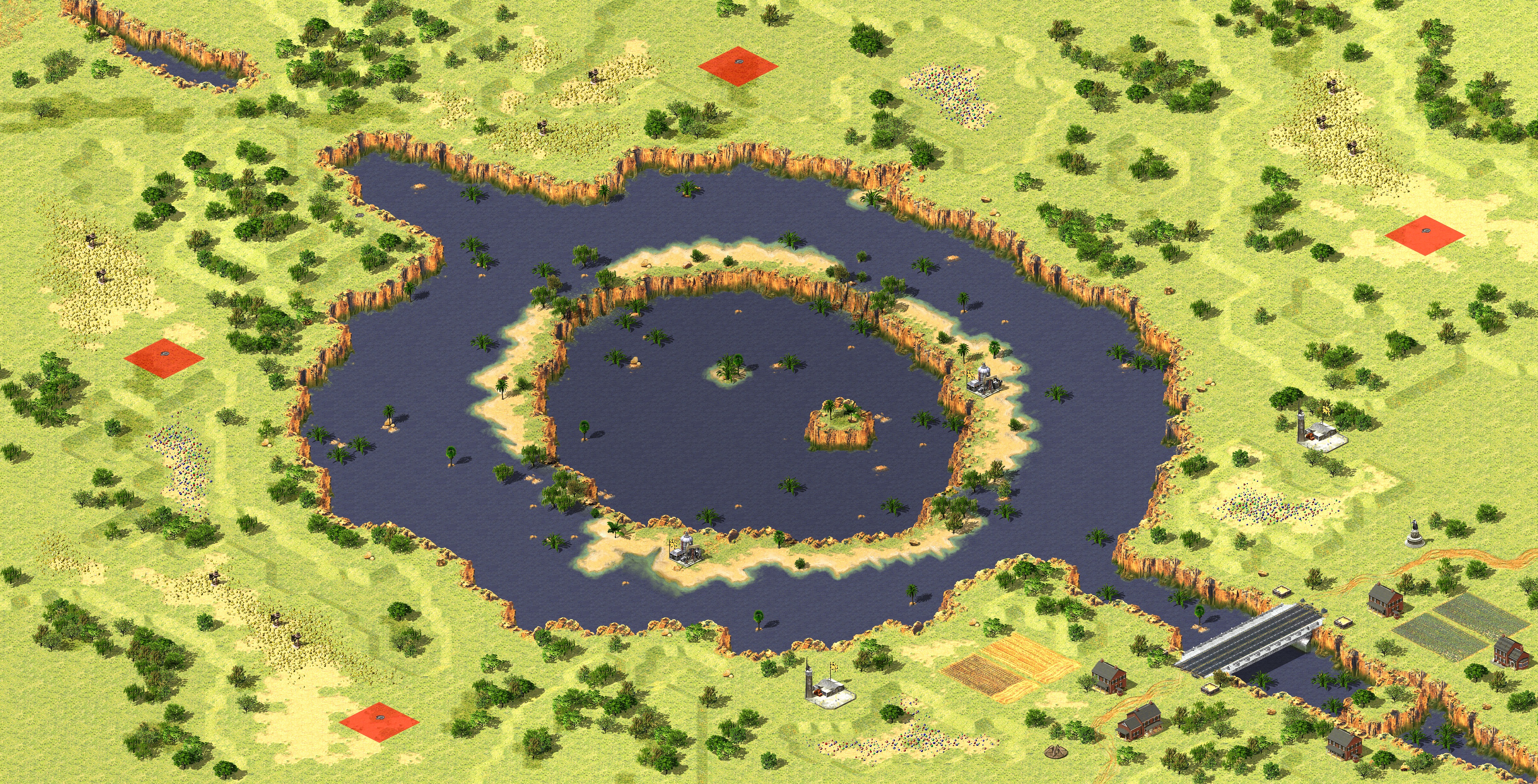 Rendered map: Buffed - Waterhole Terrain