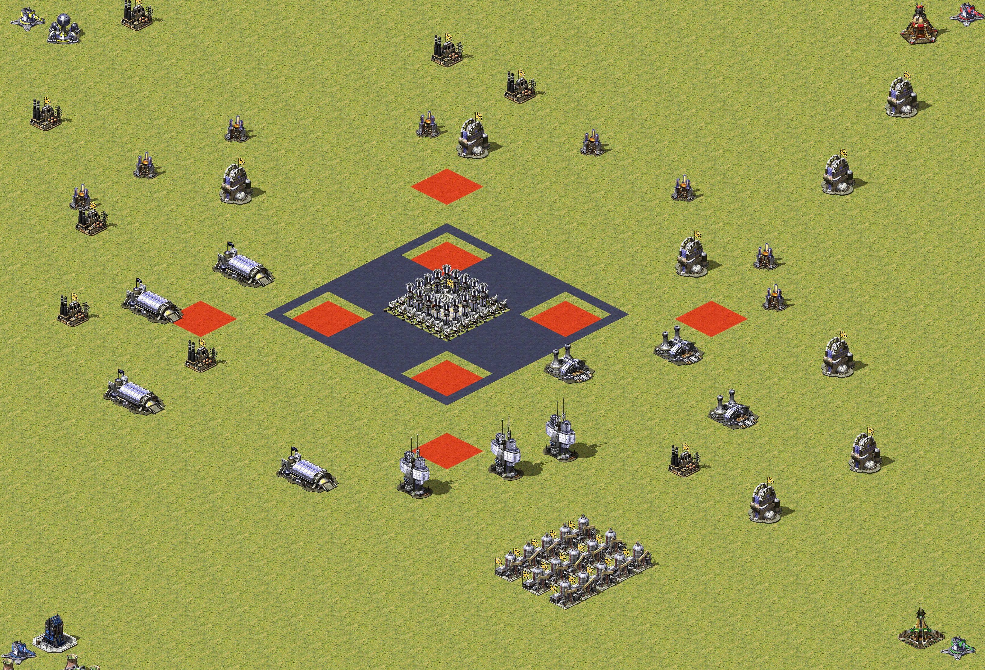 Rendered map: Total Chaos (Sea in Middle)