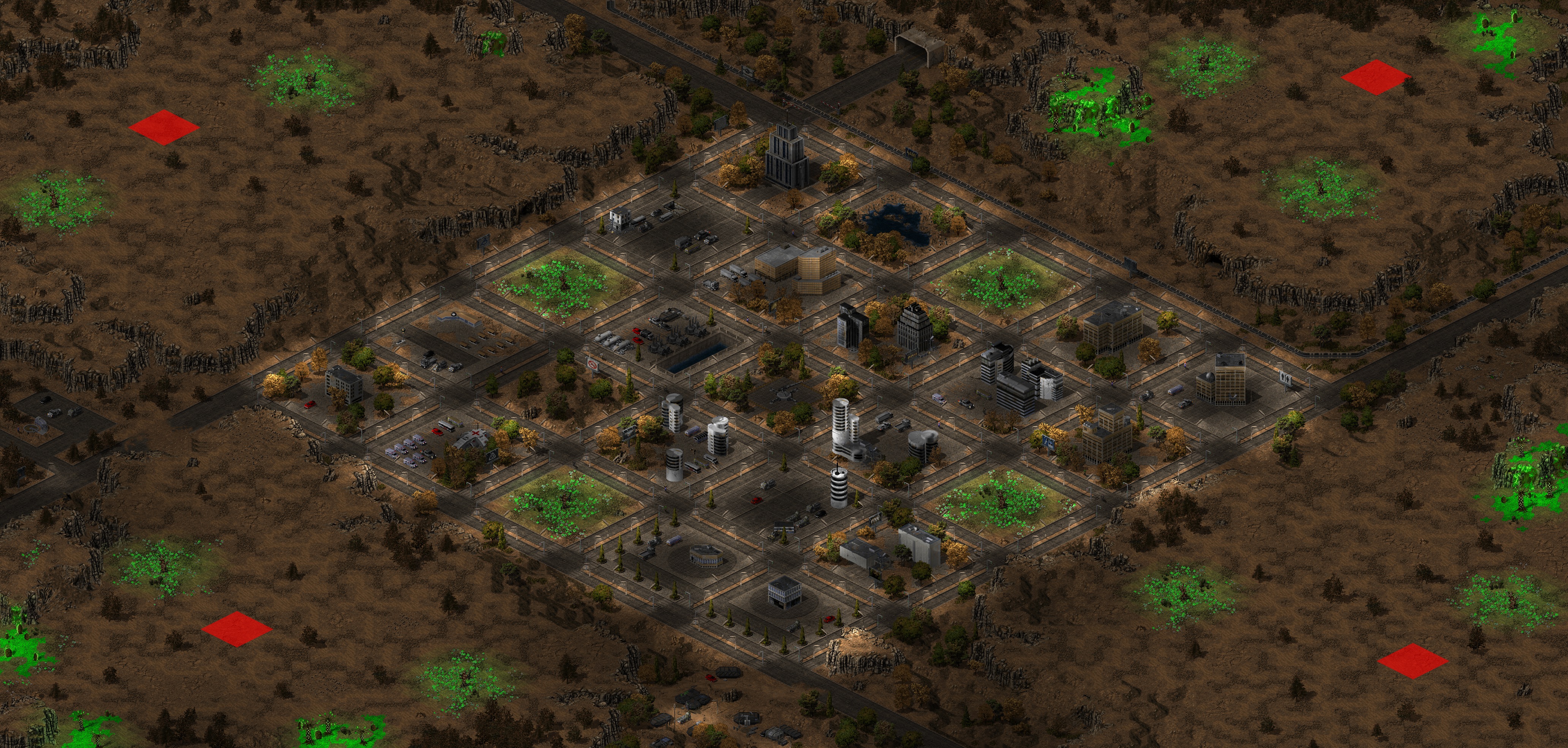 Rendered map: Alpha City
