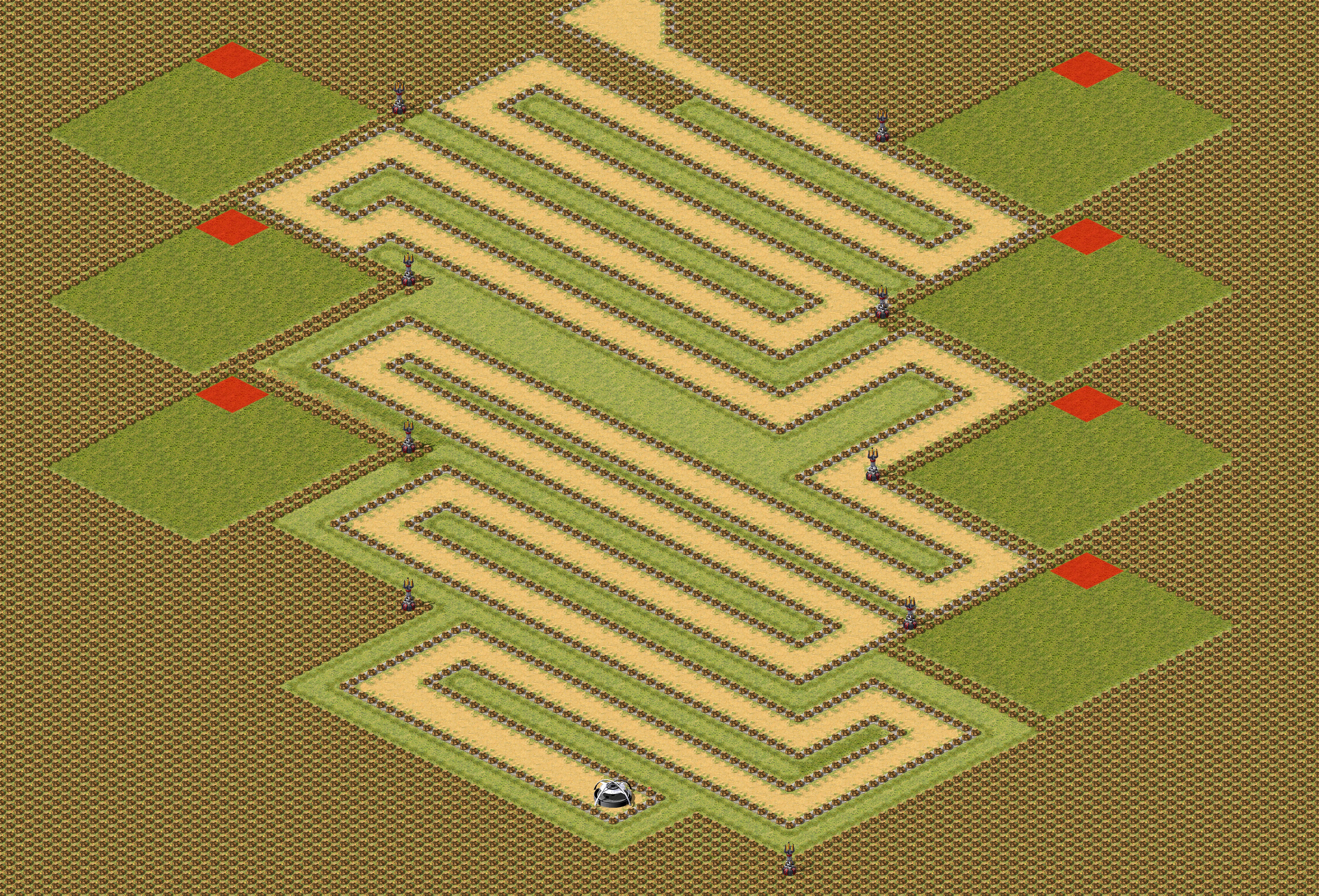 Rendered map: Snarks Tower Defense v3 (8)