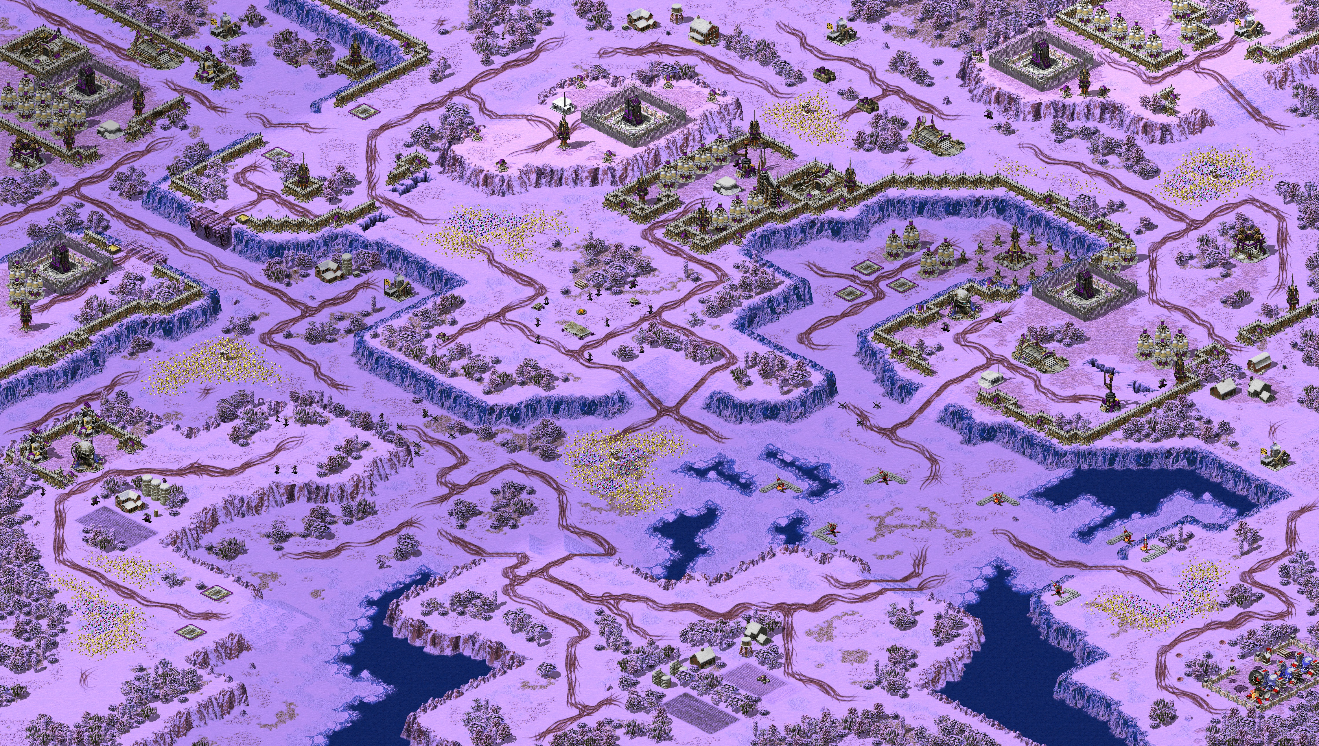 Rendered map: nuclear winter