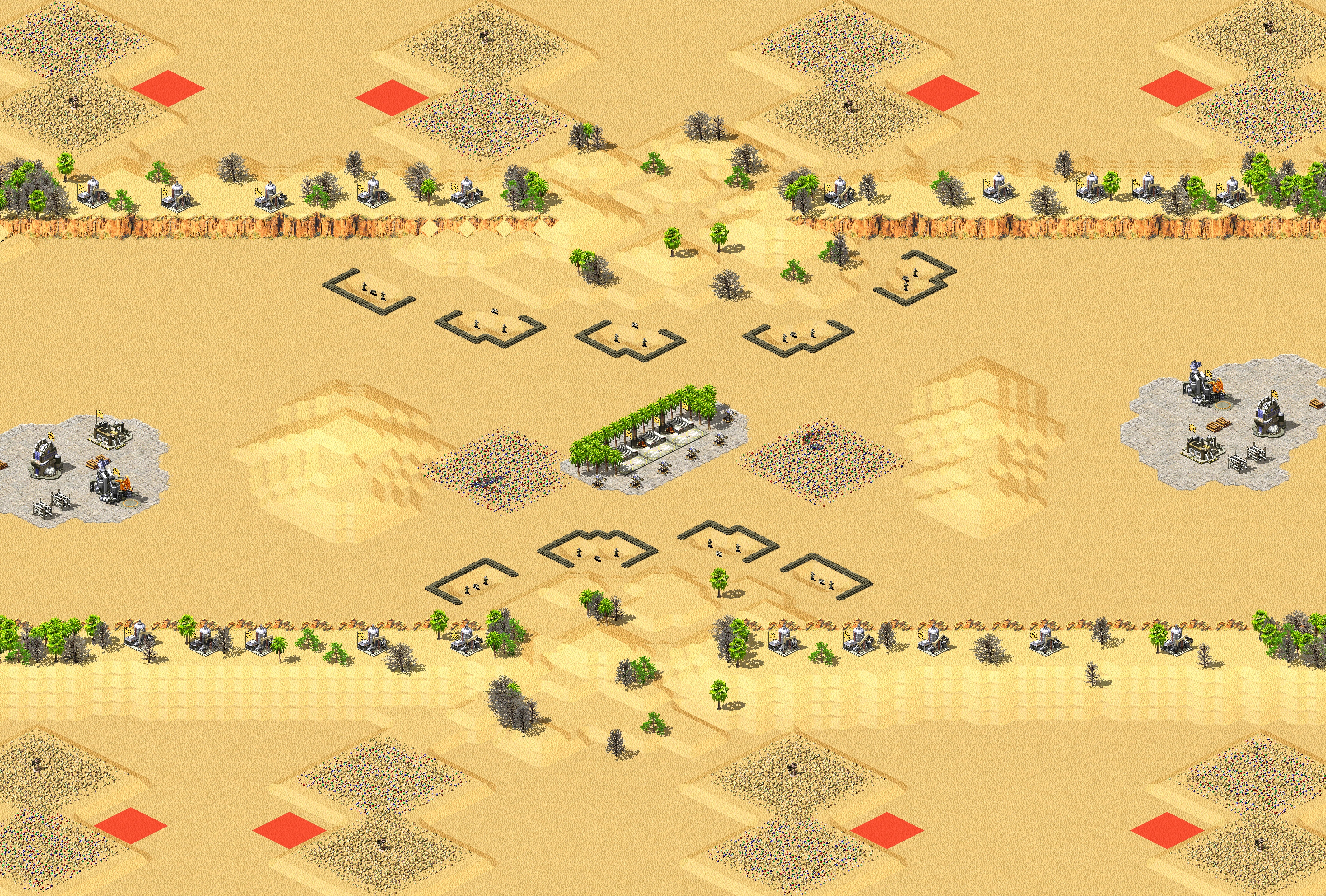Rendered map: Desert Warfare