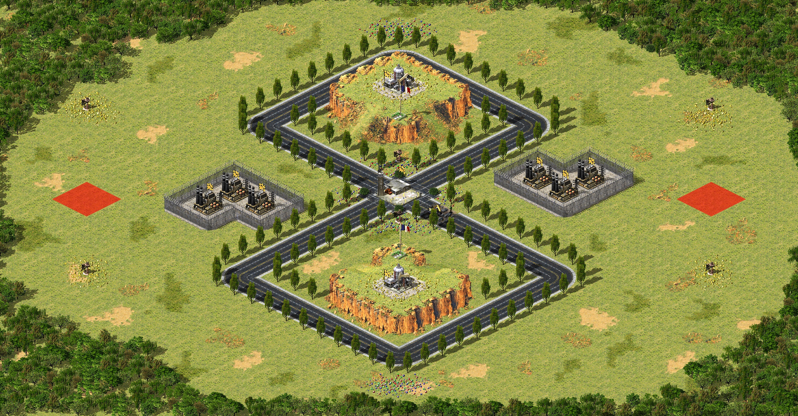 Rendered map: 法兰西机场