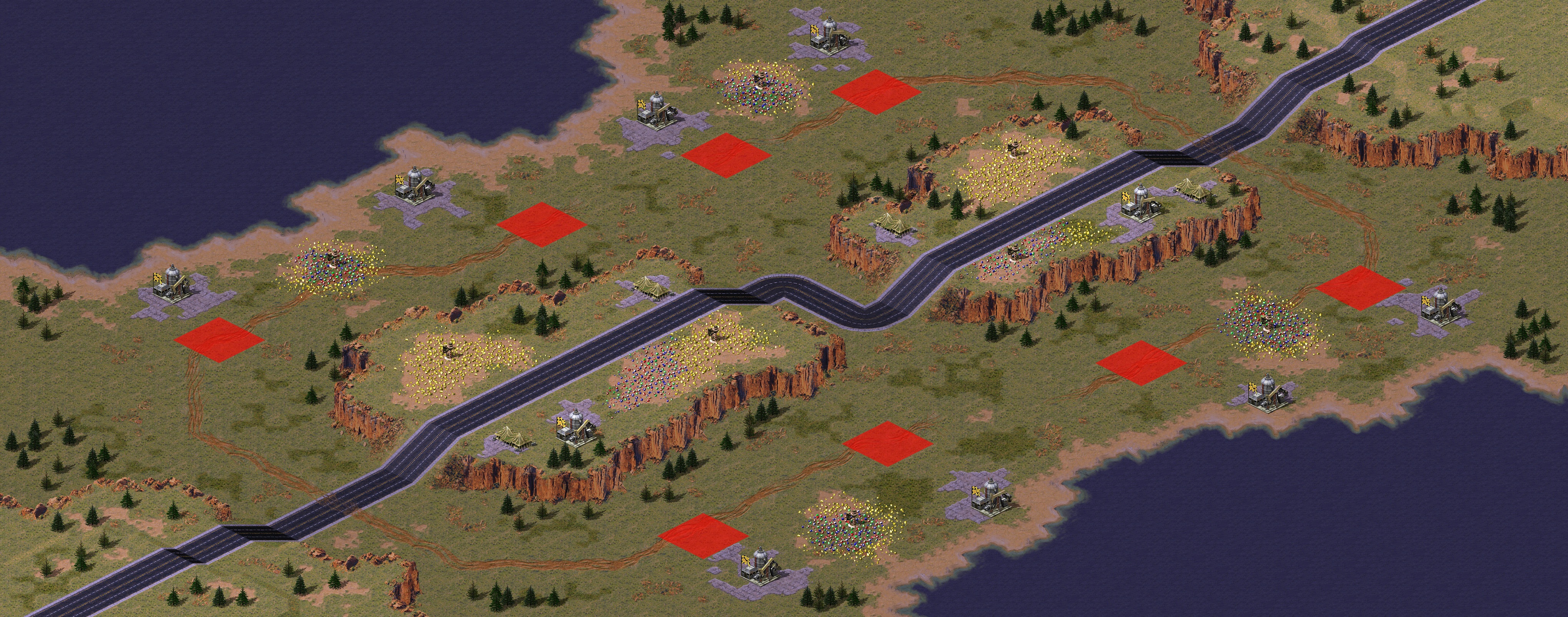 Rendered map: Road of Death