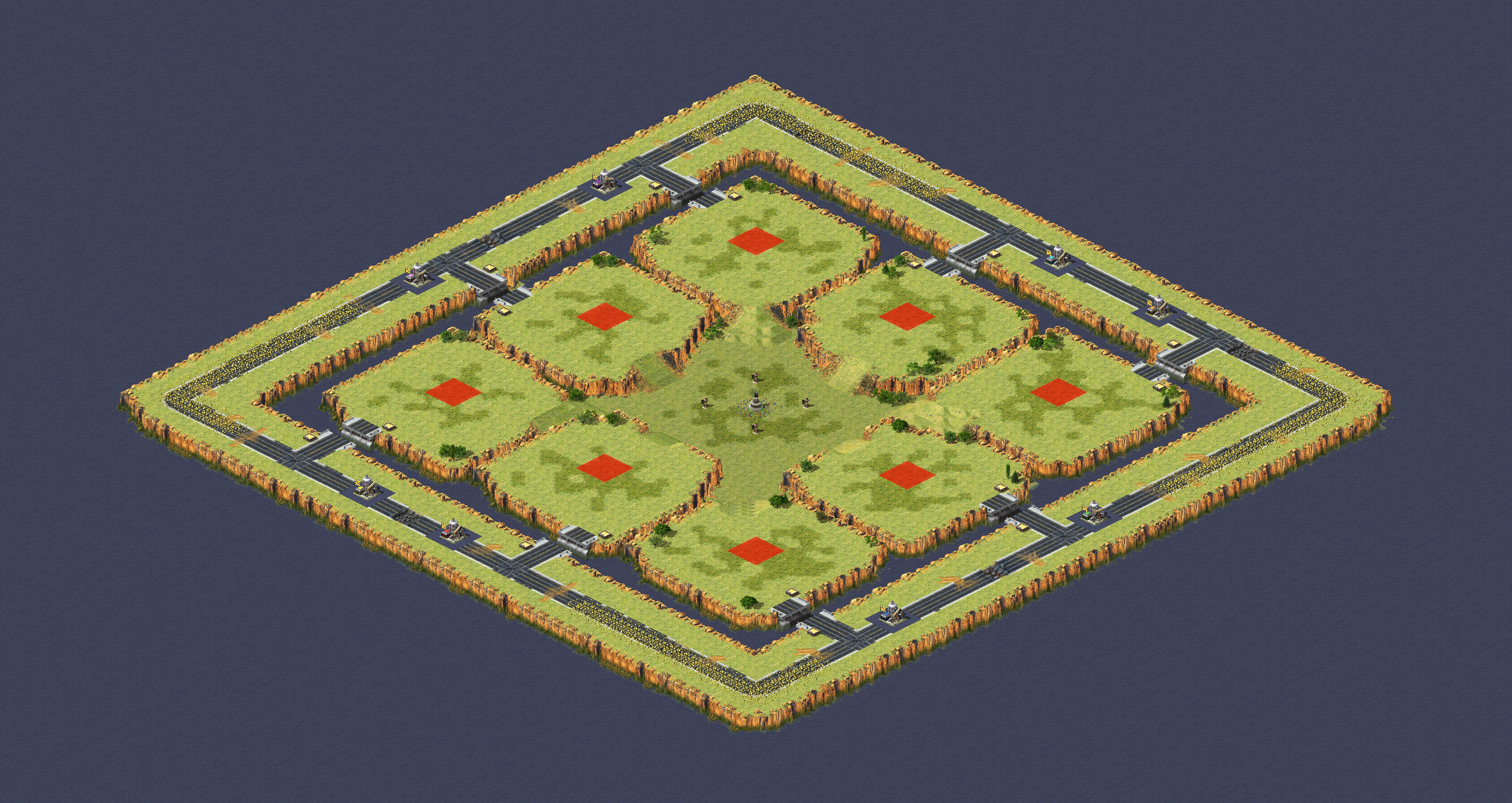 Rendered map: Isolated Island Siege Patch