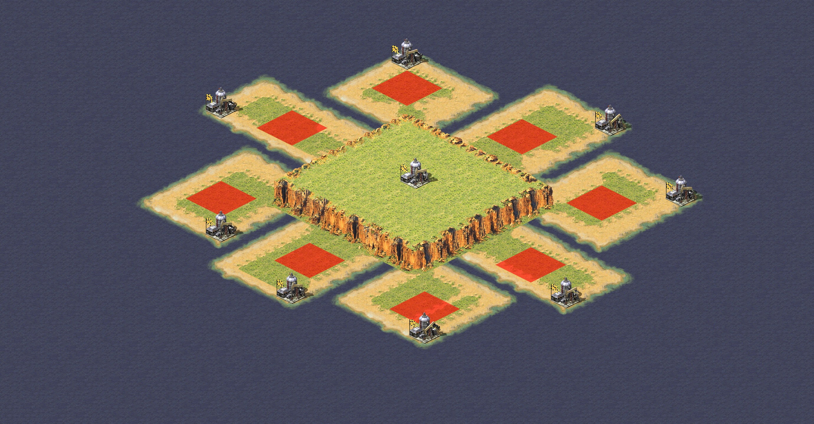 Rendered map: Small Island High Ground