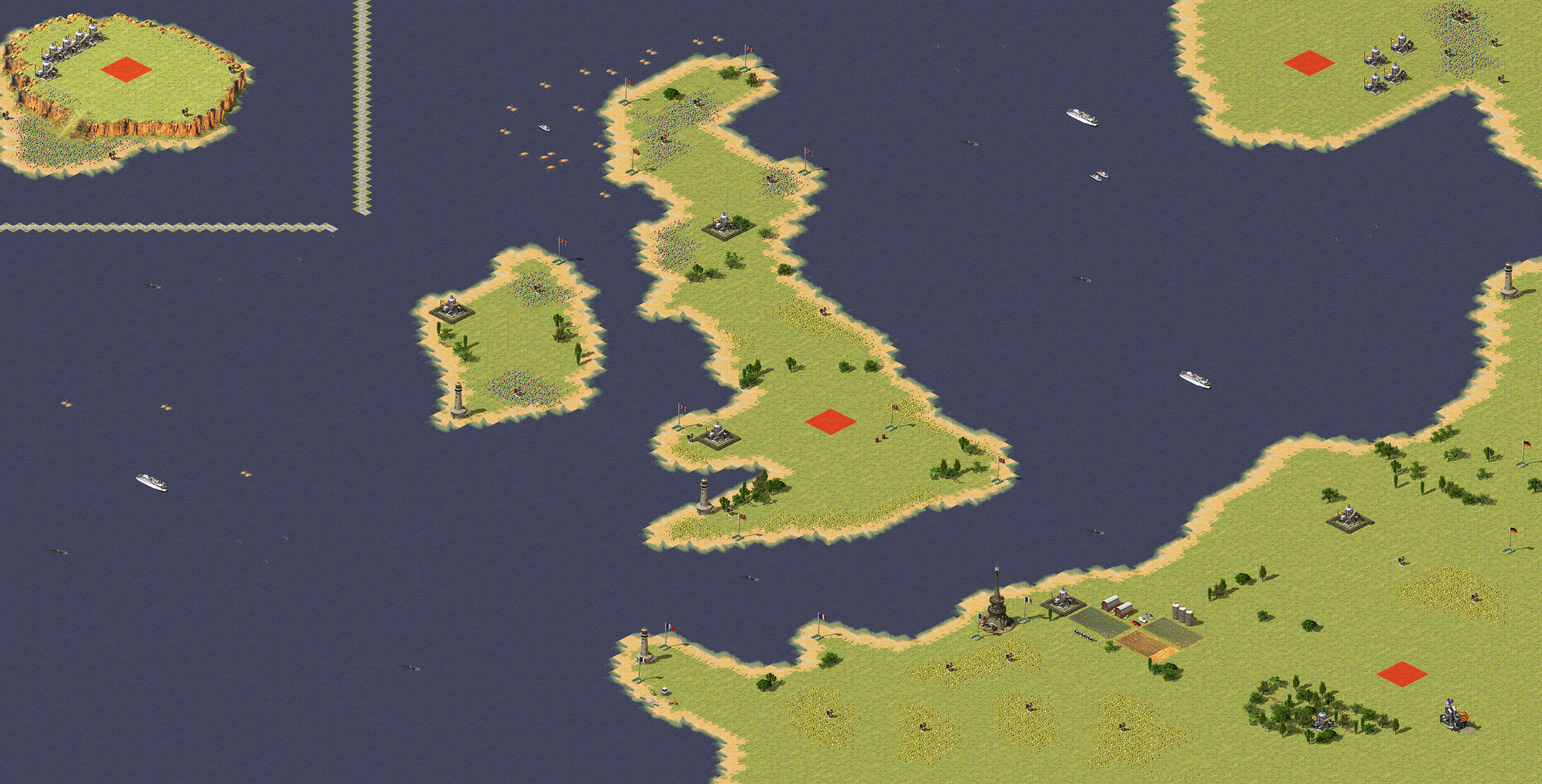 Rendered map: UK
