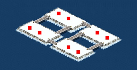 Rendered preview of Alpine Plateau Custom 2v2v2v2 Phase 1 Type 1