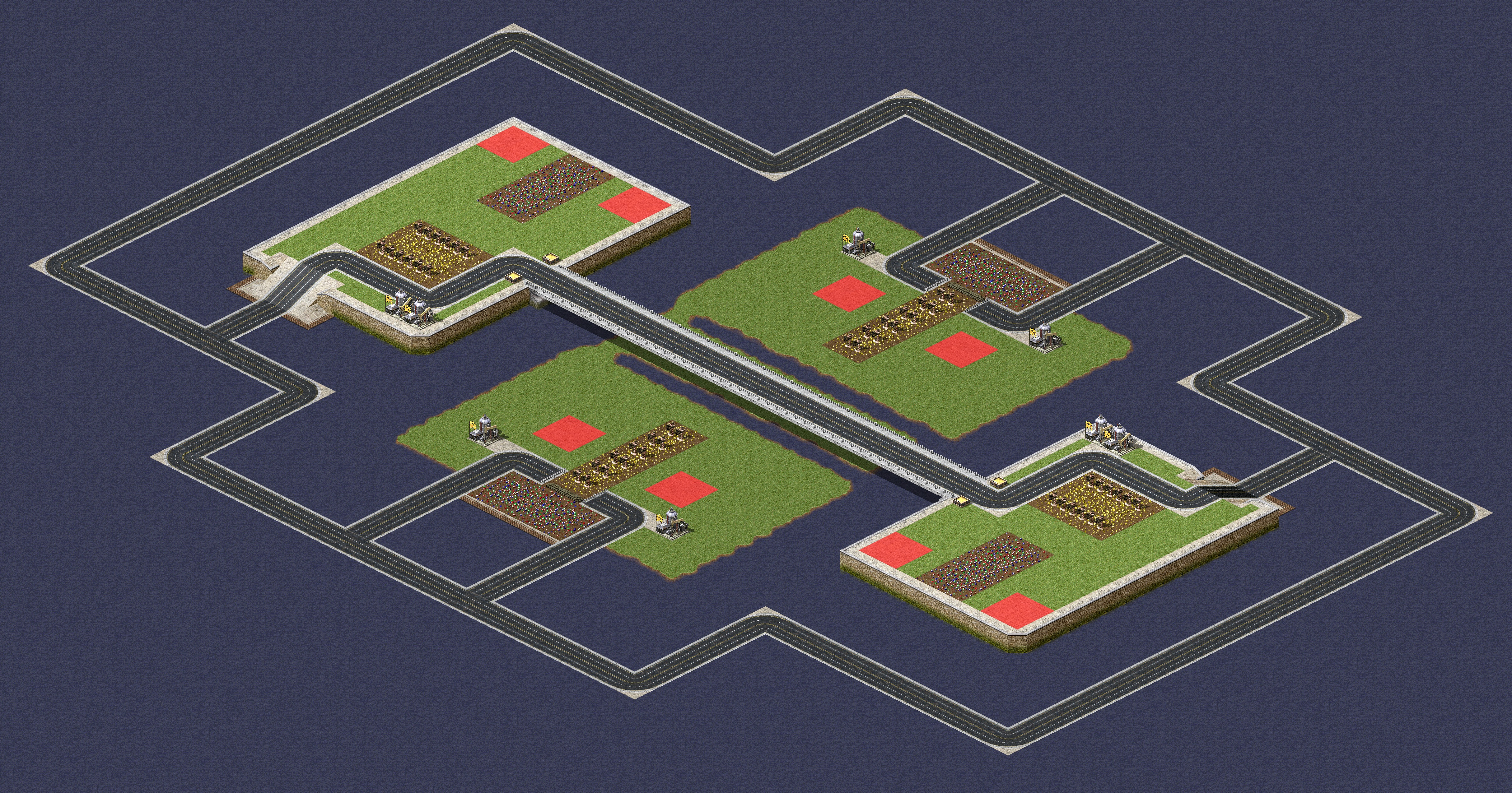 Rendered map: 环岛高速公路（擦肩而过2）