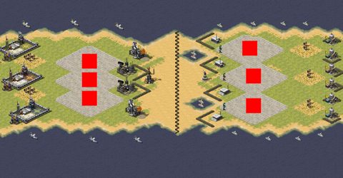 Rendered preview of East vs West 3v3