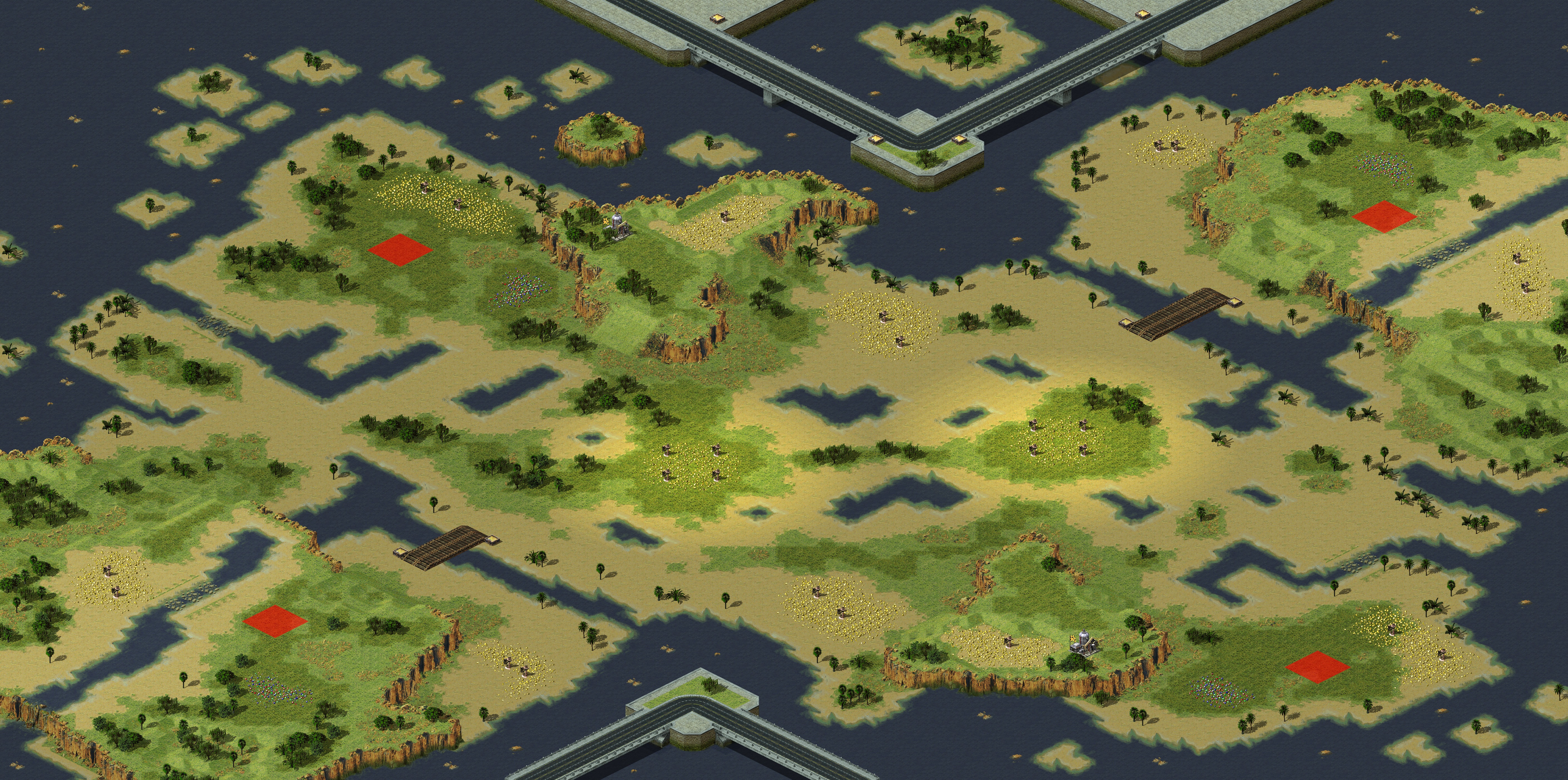 Rendered map: 原版增益-湿地公园