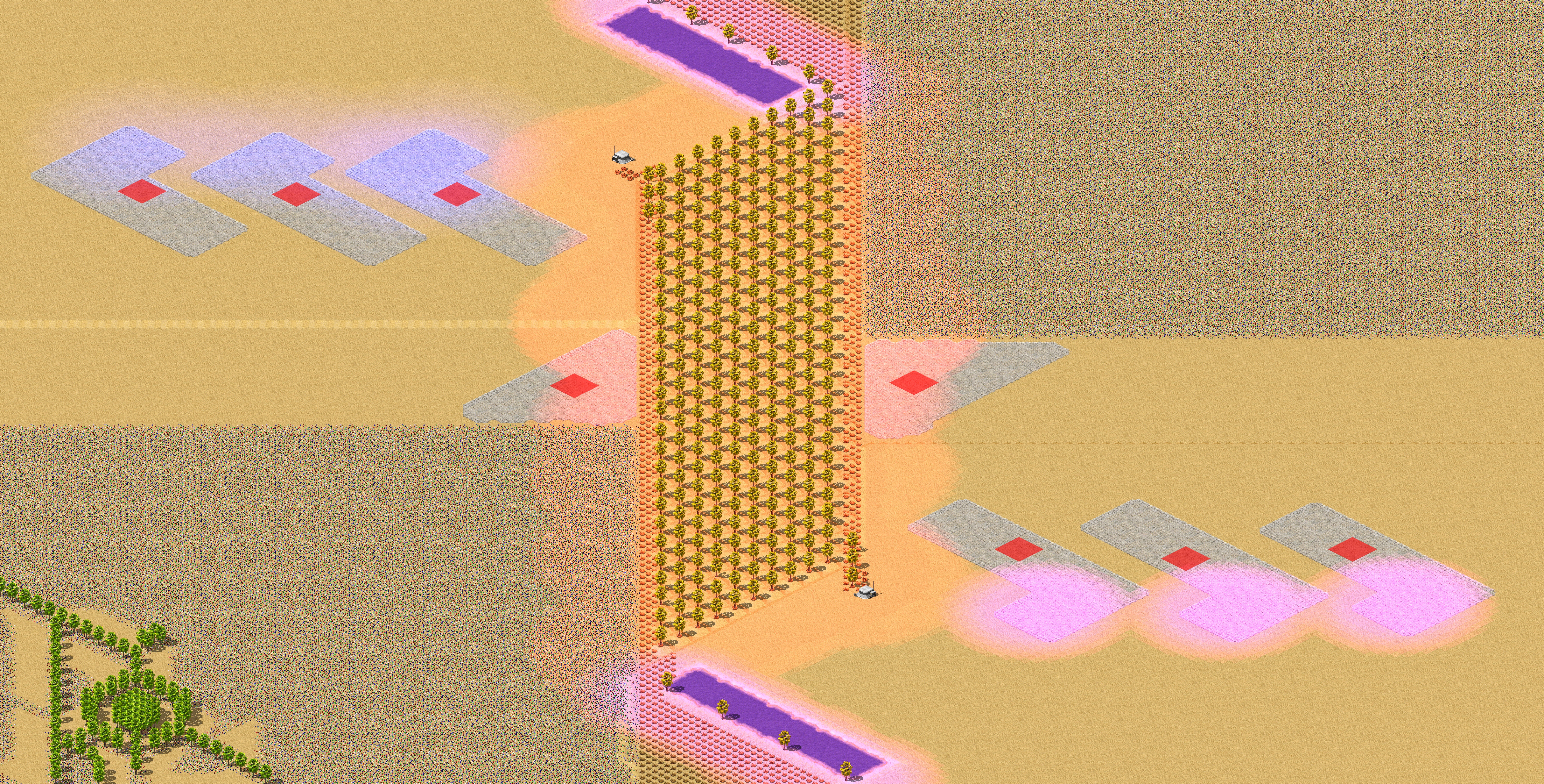 Rendered map: 4v4 Desert Jungle