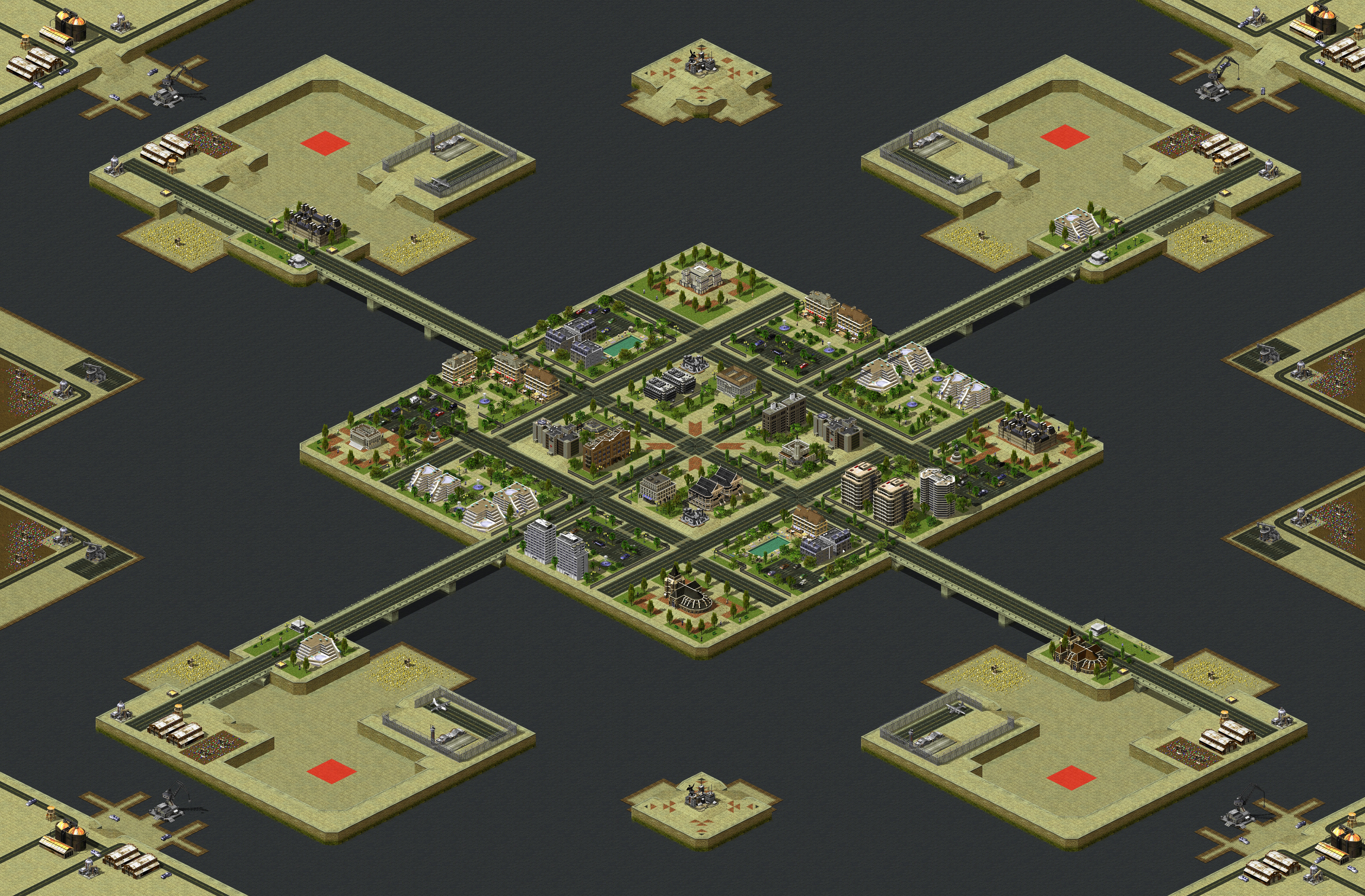 Rendered map: Quatrain