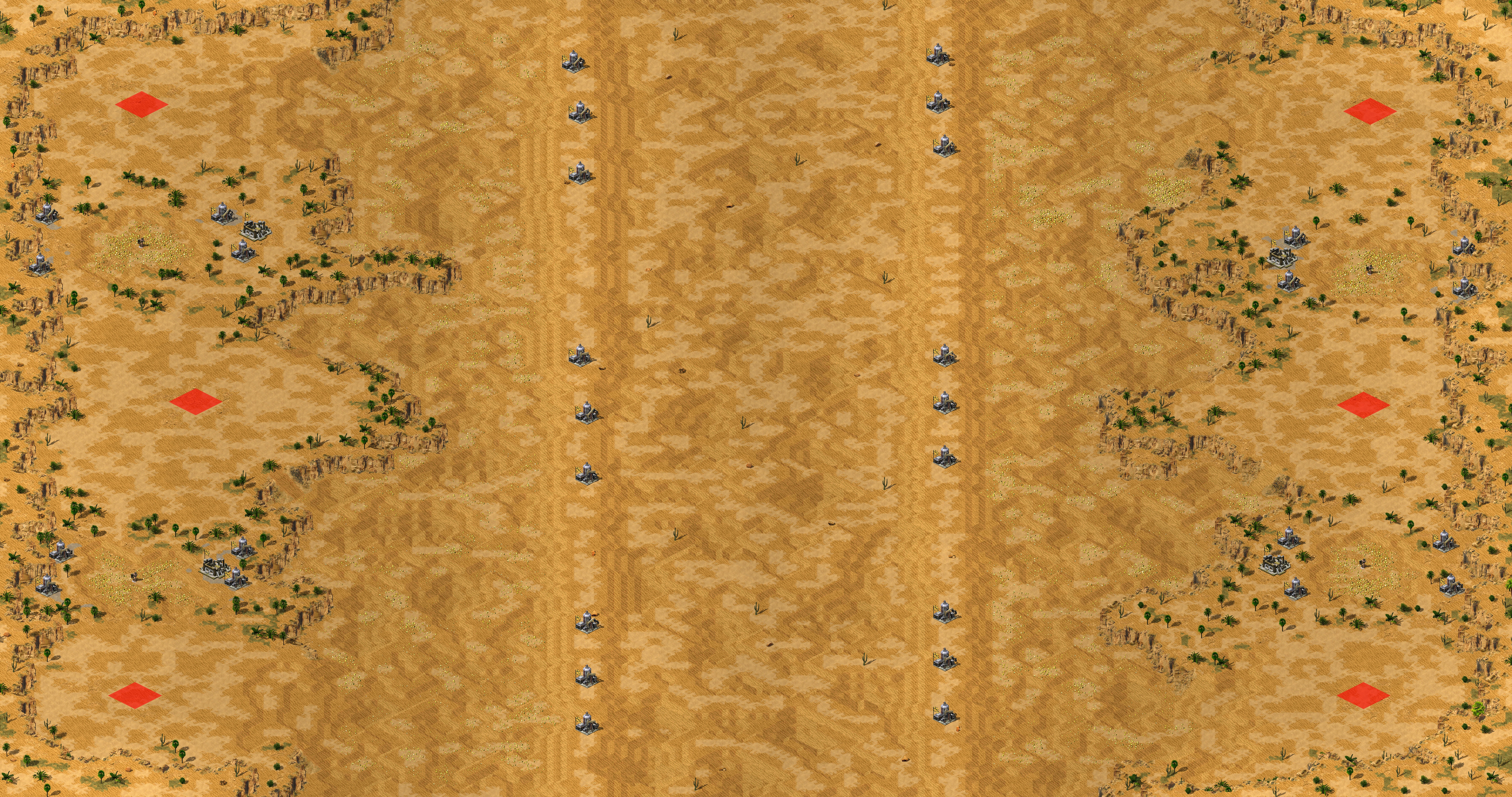 Rendered map: Battle for Dune