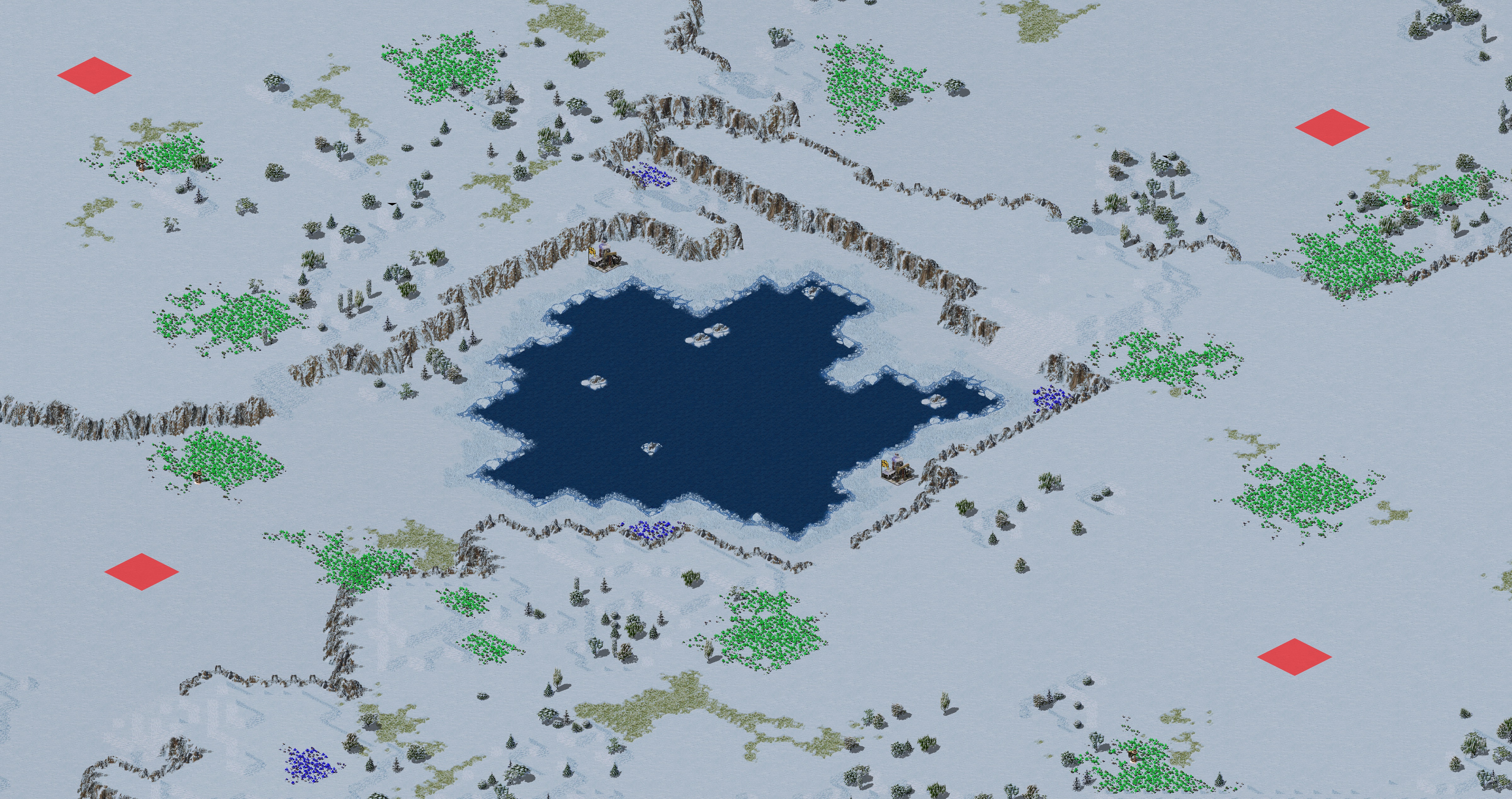 Rendered map: [RA2] Allied Campaign: Guardians of the East - Map 5