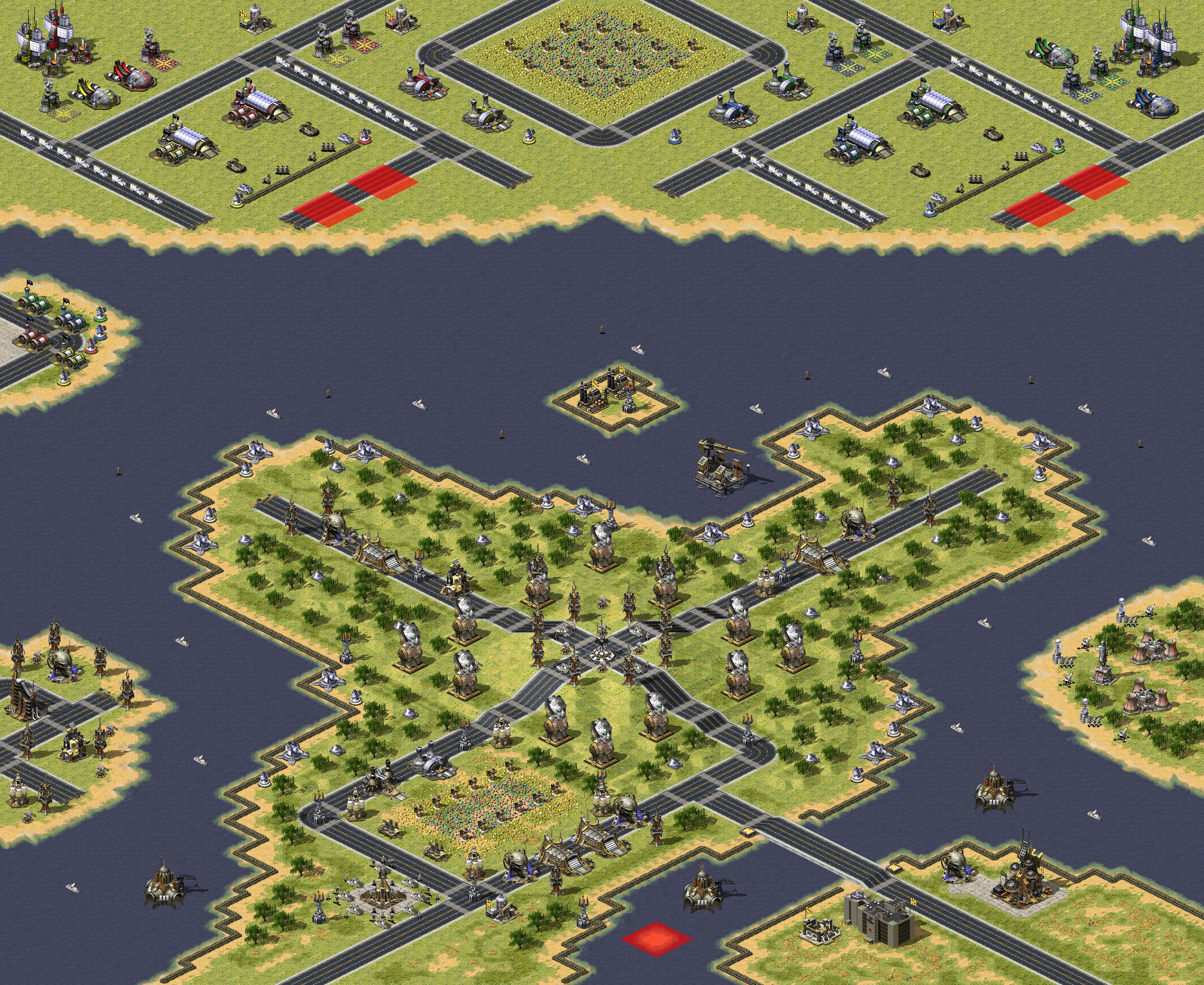 Rendered map: CrossRoad Island By:Dctanxman