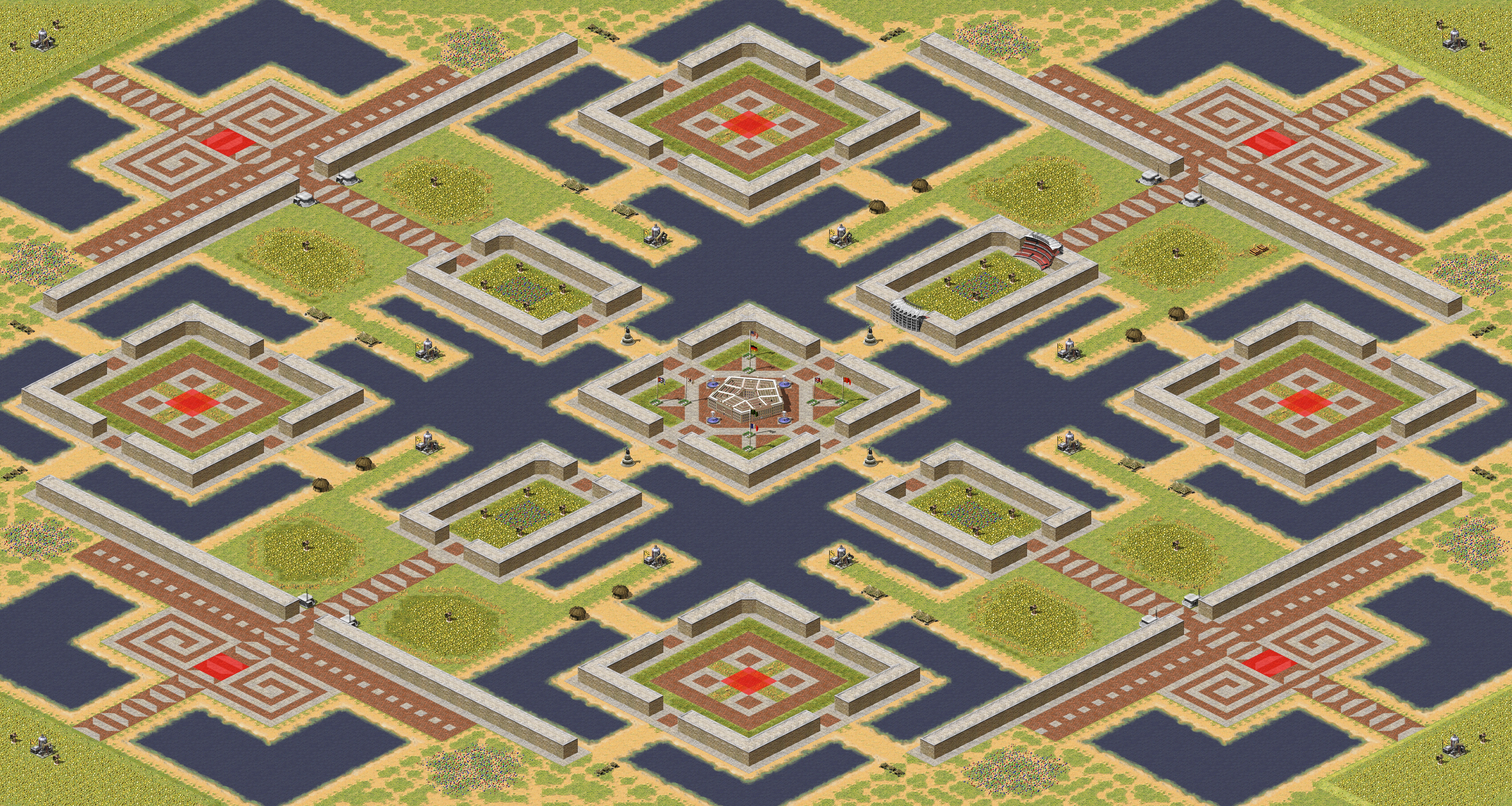 Rendered map: Castle Walls