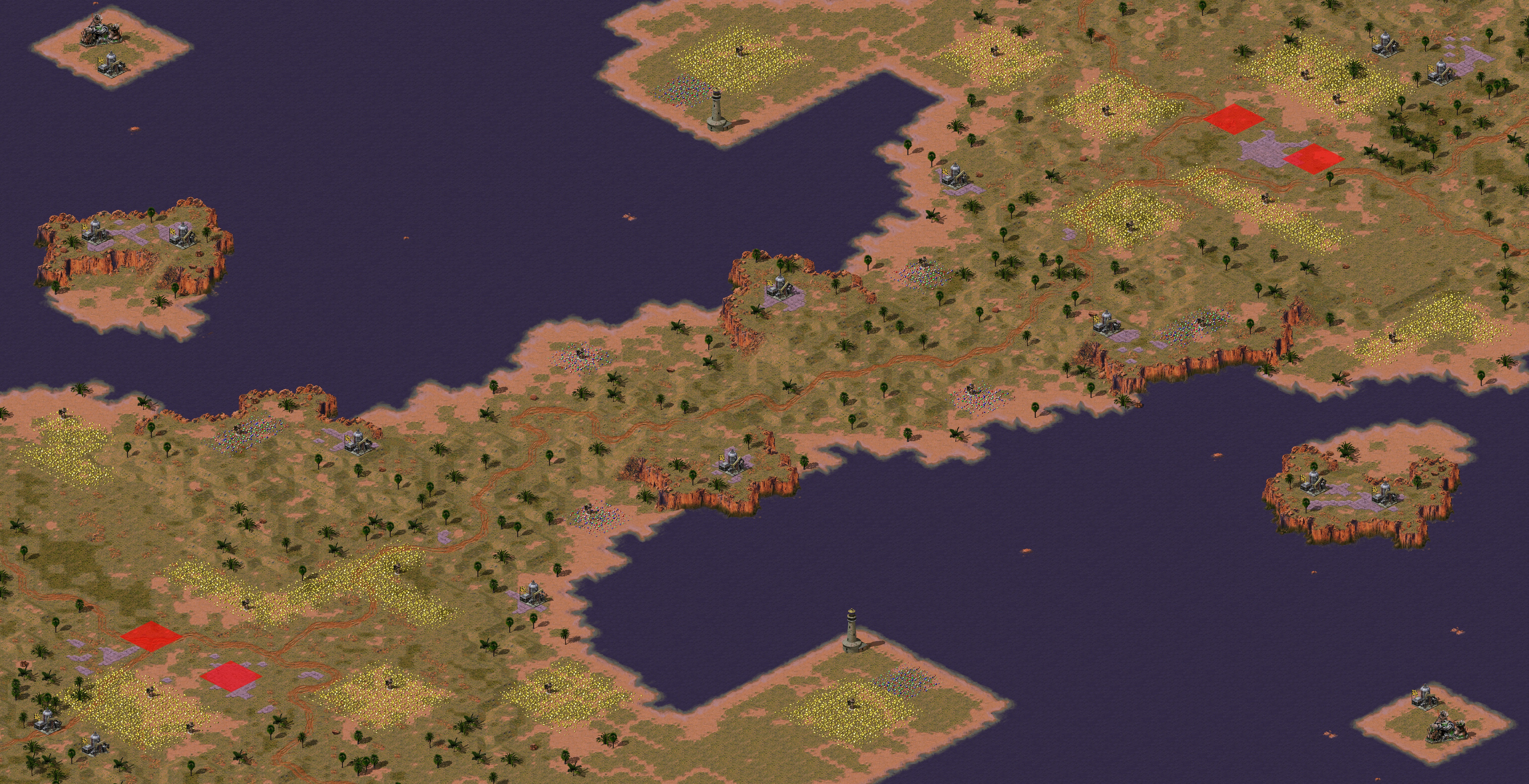 Rendered map: Isthmus Community 2v2