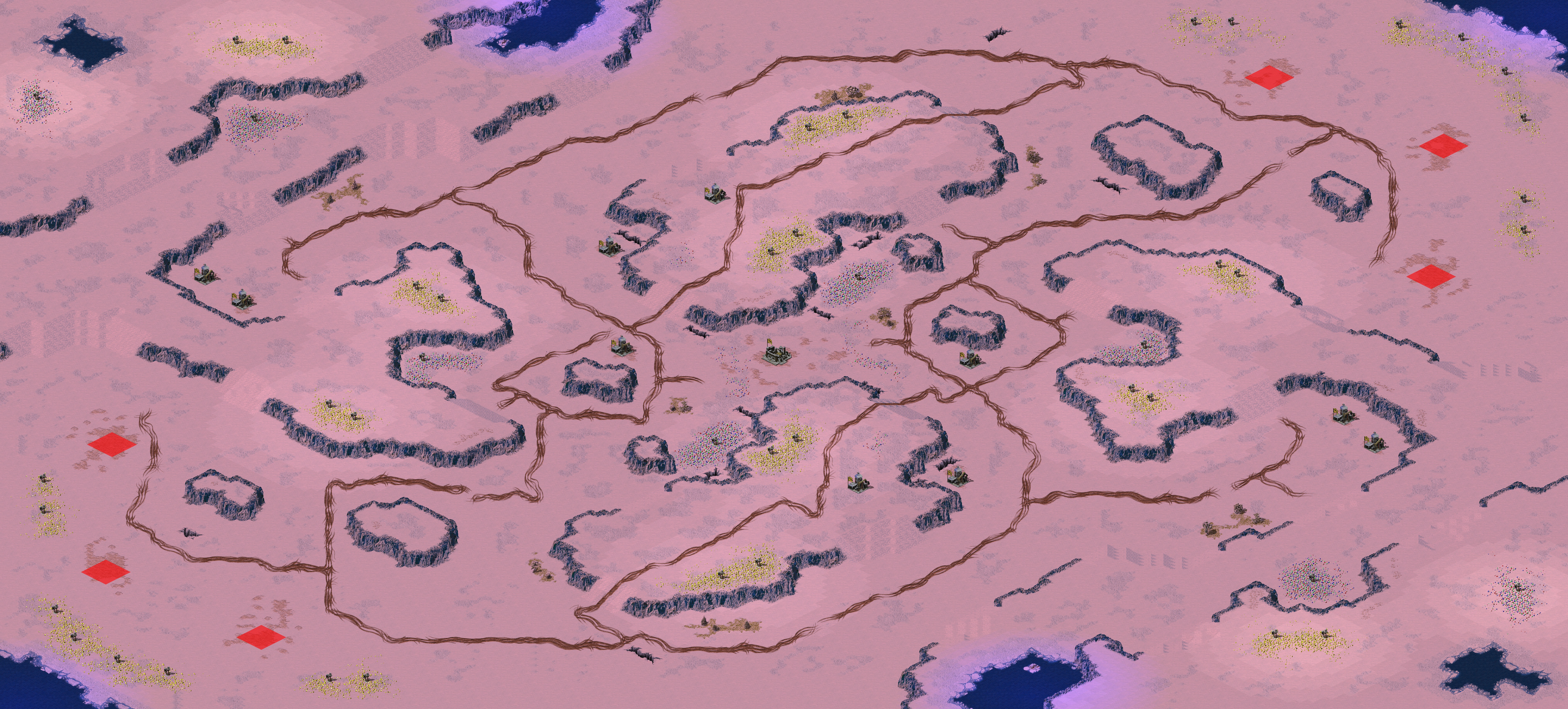 Rendered map: Glacial Alleys