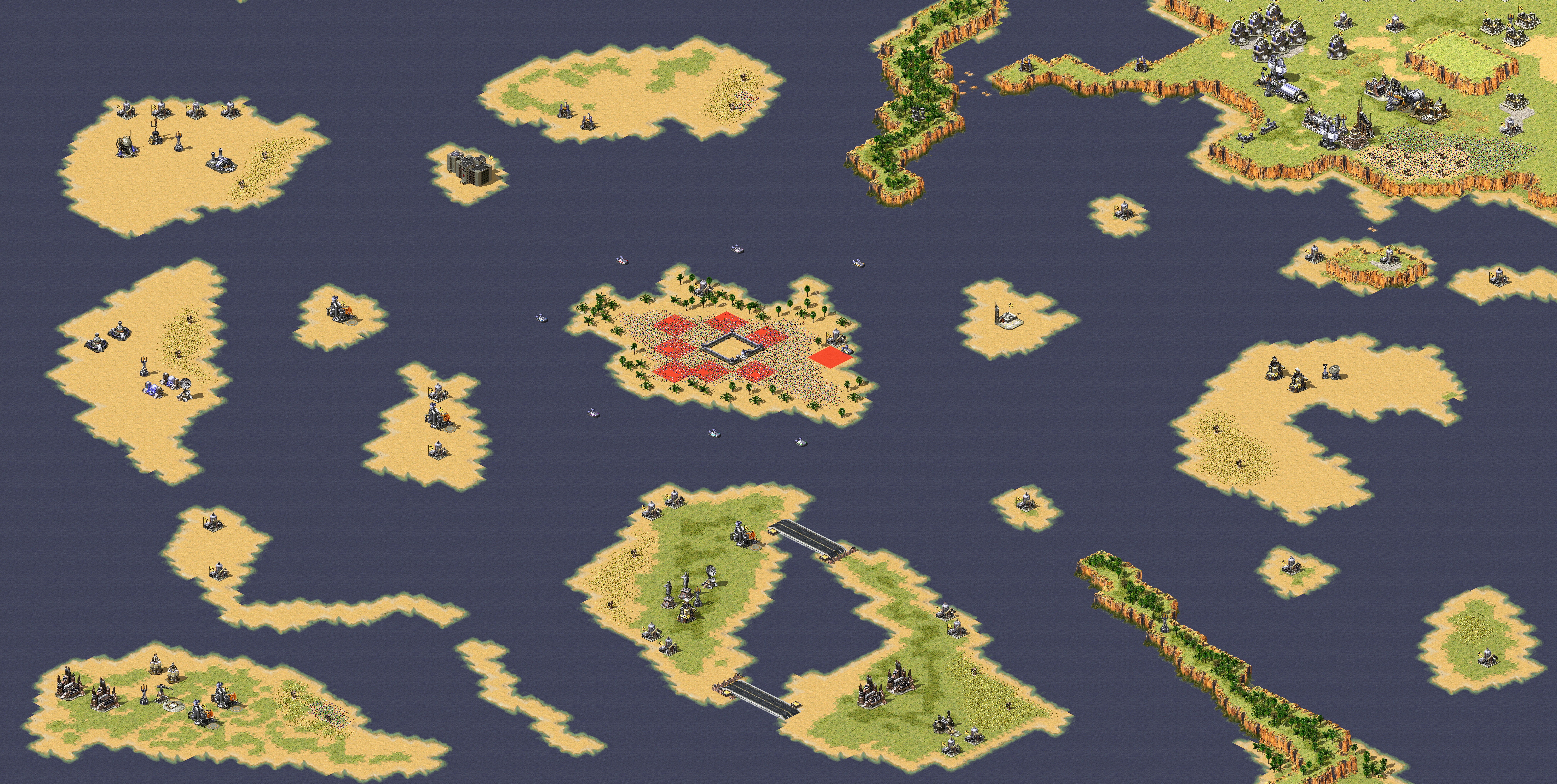 Rendered map: Kirk Islands