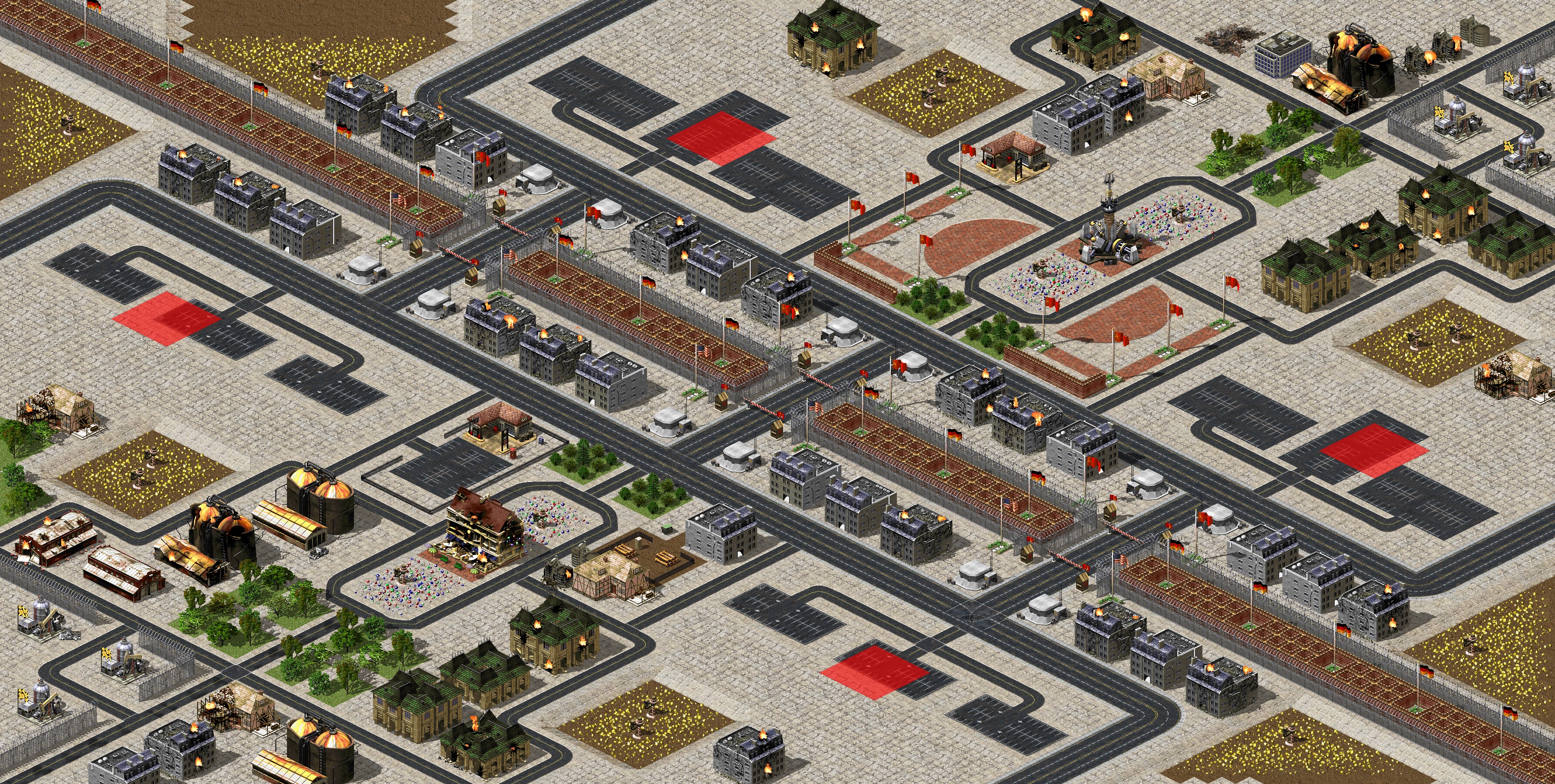 Rendered map: 围攻之都 - 赛事专用