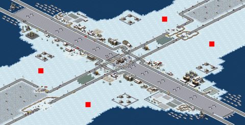 Rendered preview of Canadian/U.S.A. Border, 2-4, NE Vs. SW, YR Edition
