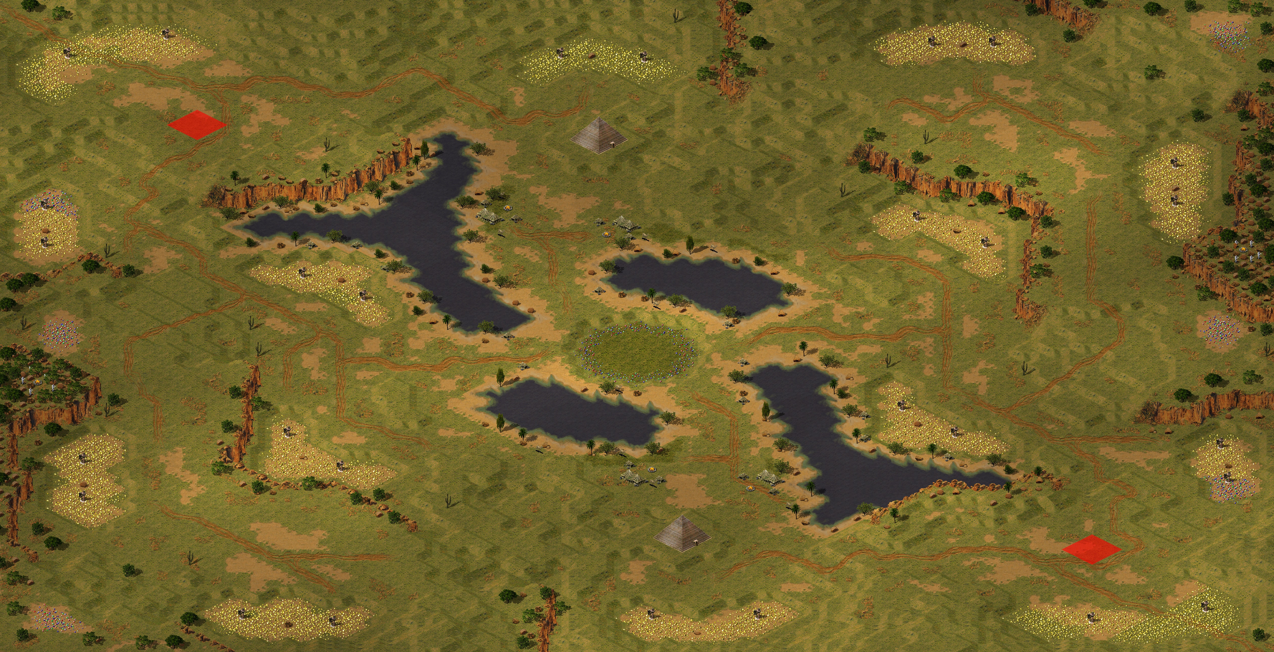 Rendered map: Arabian Oasis (Sight Range Increased)
