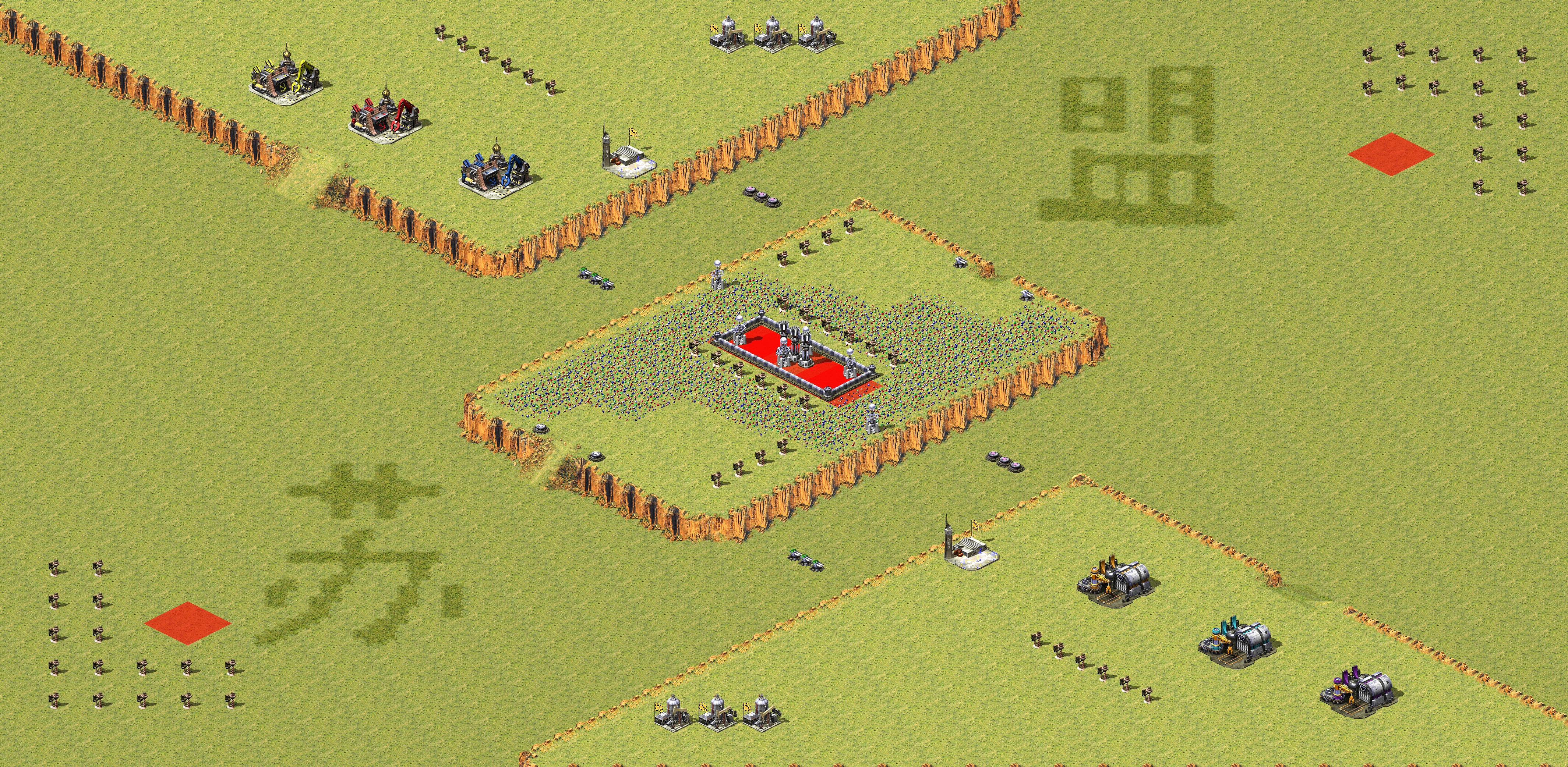 Rendered map: Soviet vs Allied Orange 3C 1.3