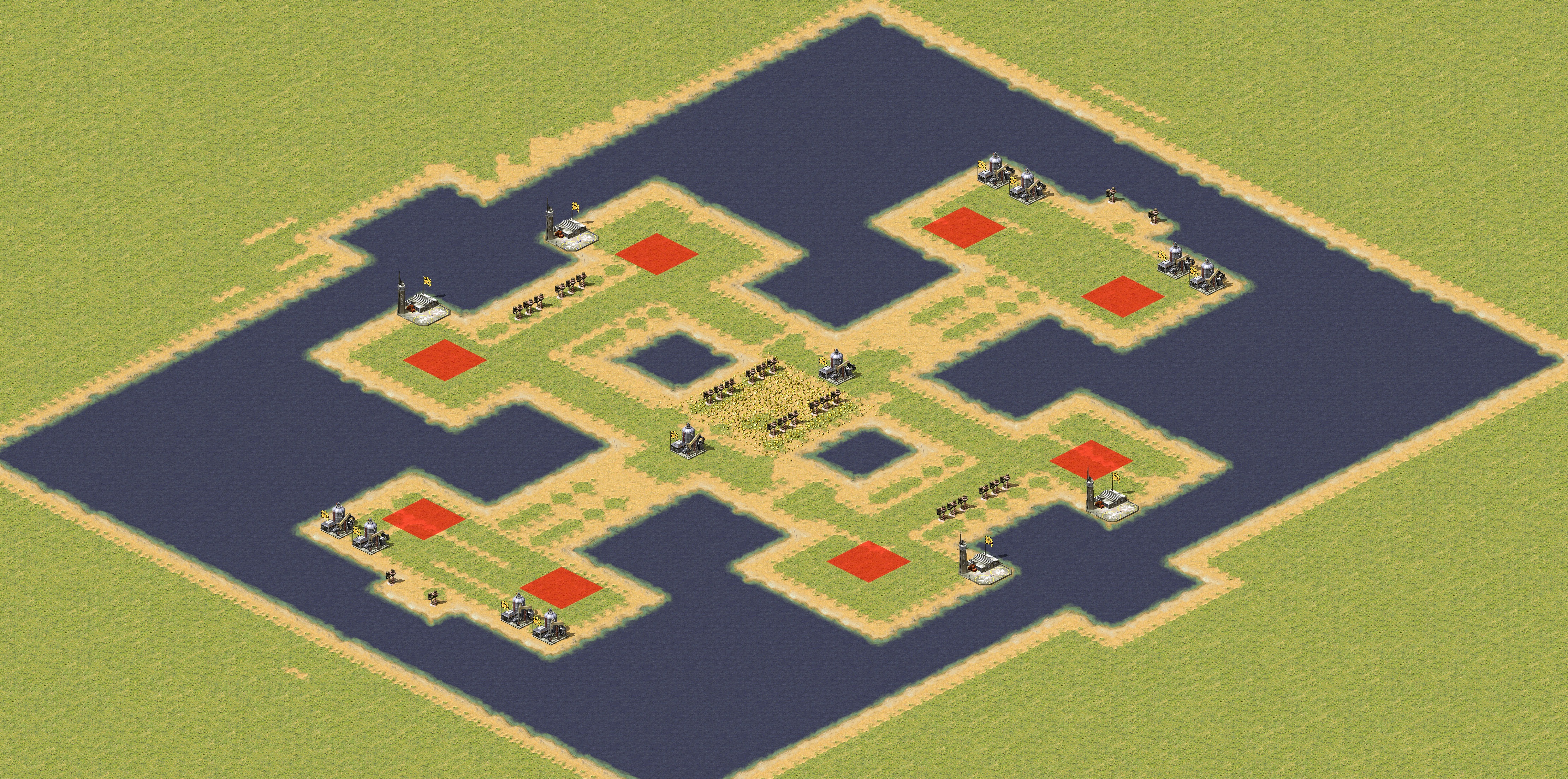 Rendered map: Two by Patch (2v2)
