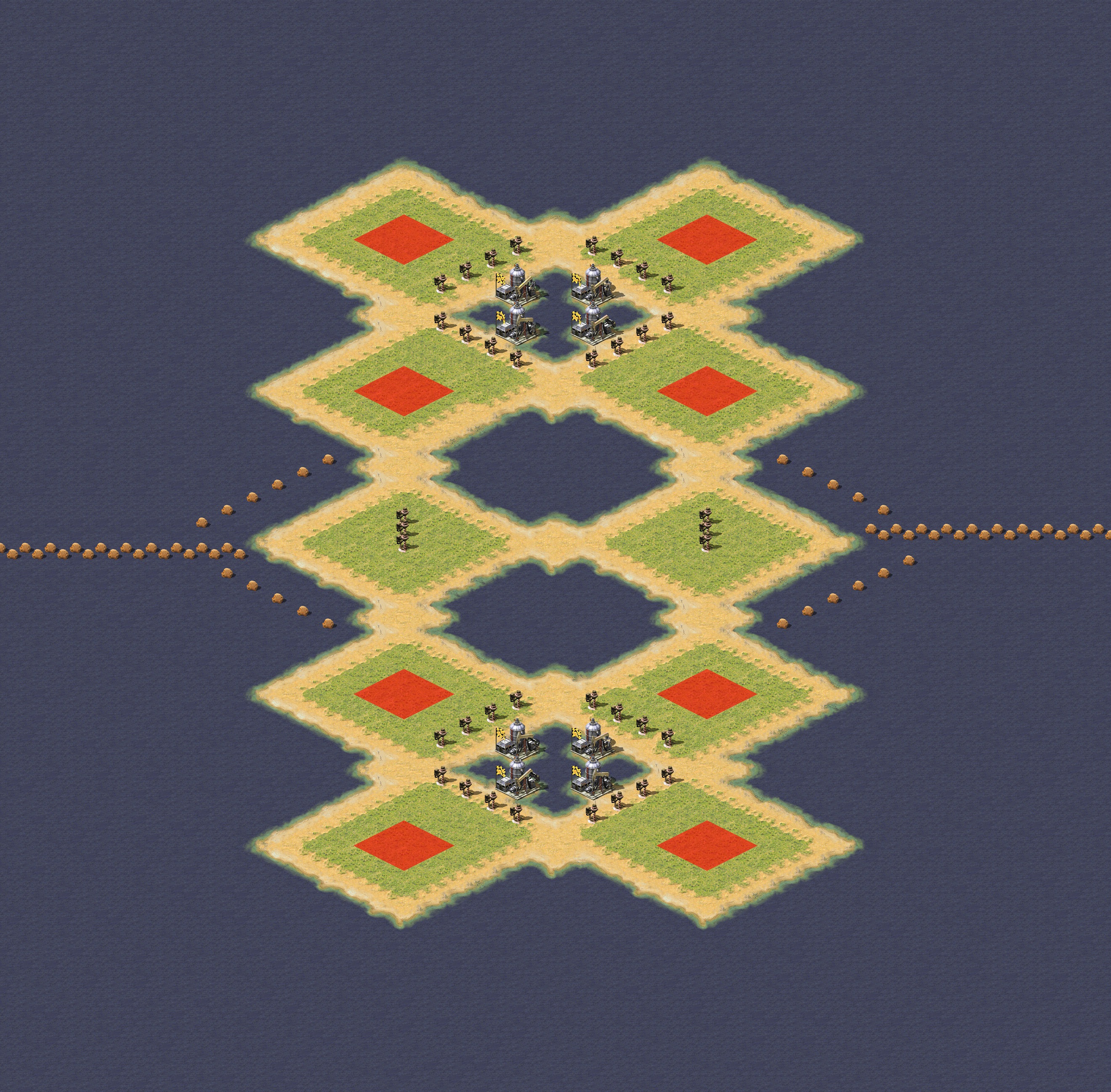 Rendered map: Grid 4v4