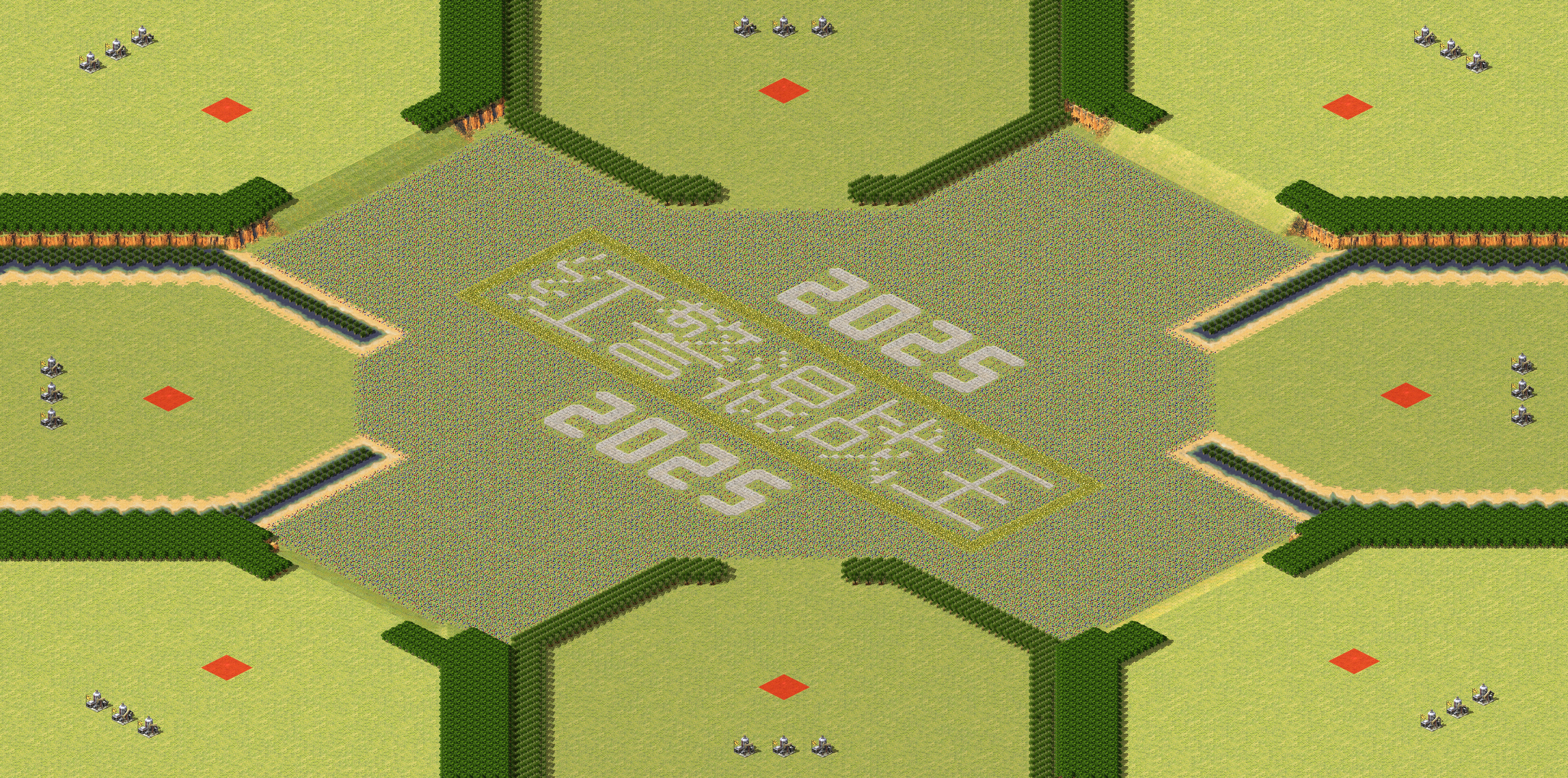 Rendered map: 红警混战王25023-钱多多